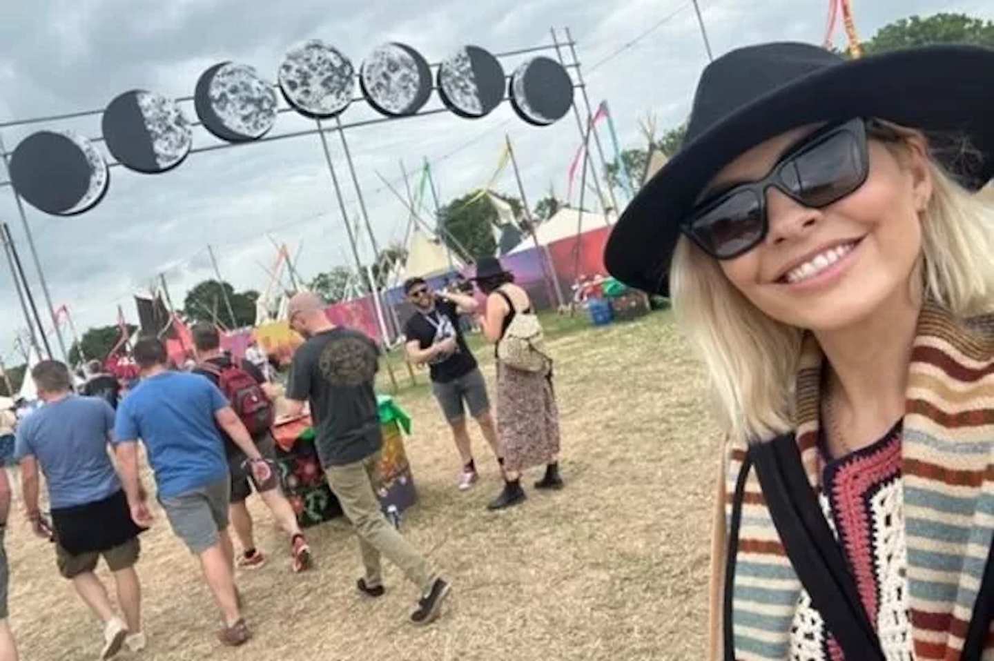 Holly Willoughby at Glastonbury festival