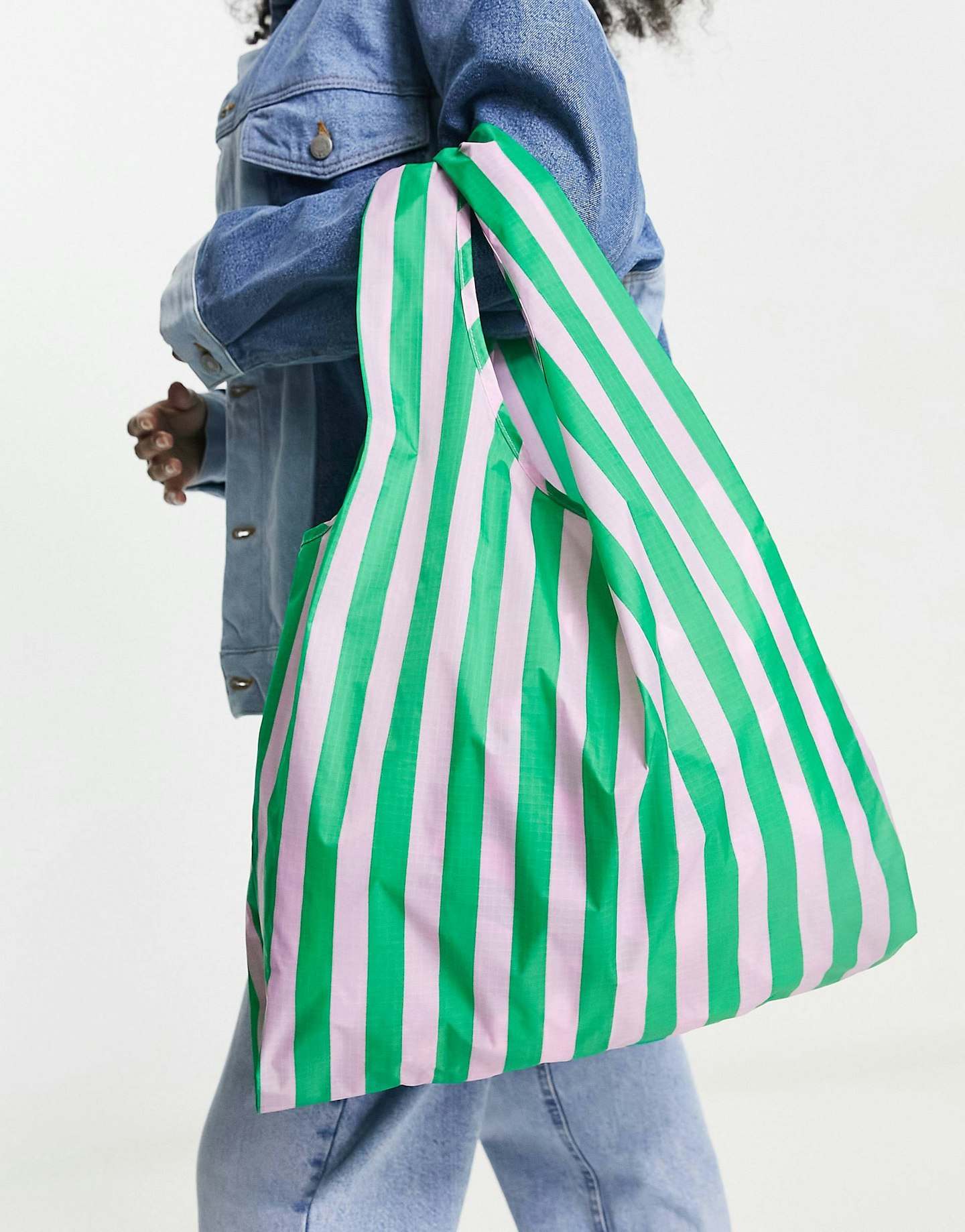 BAGGU green stripe