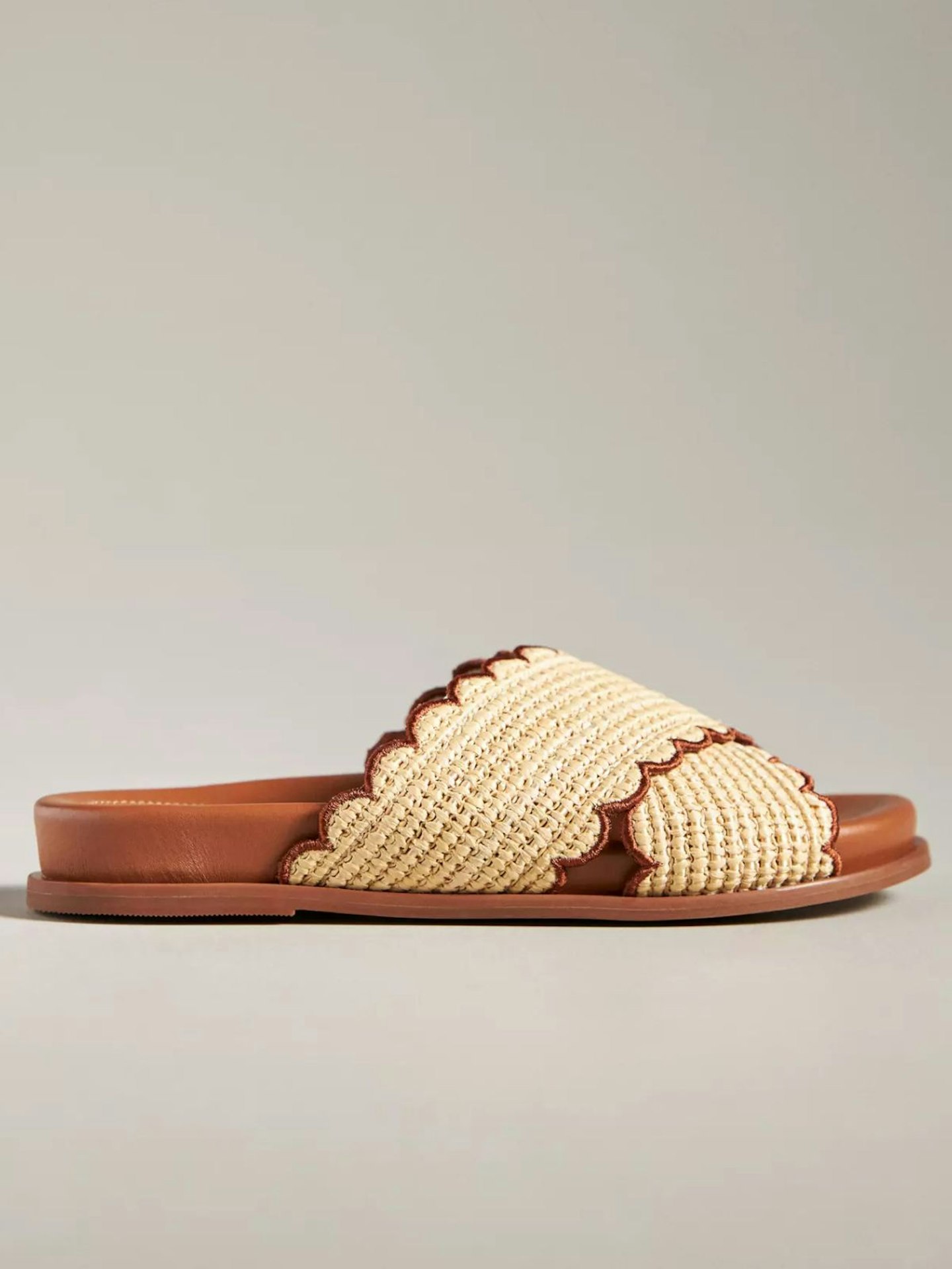 Anthropologie, Maeve Scallop Banded Sandals