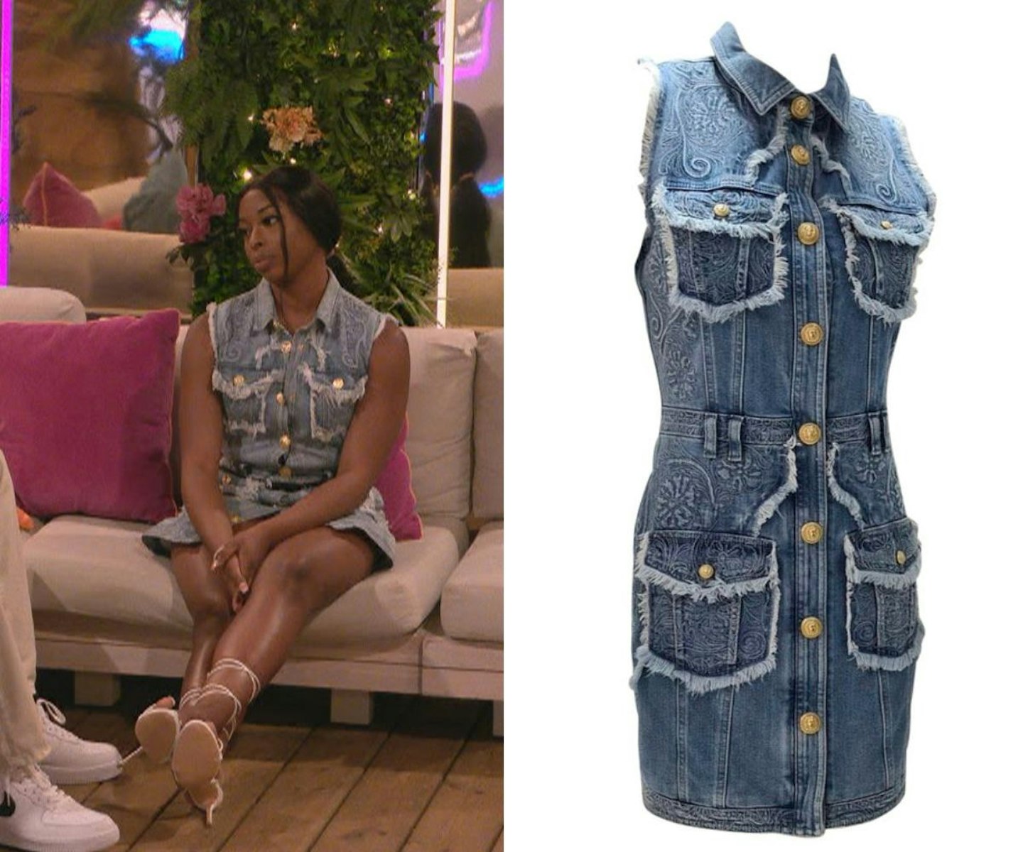 Catherine Agbaje's Balmain Denim Dress