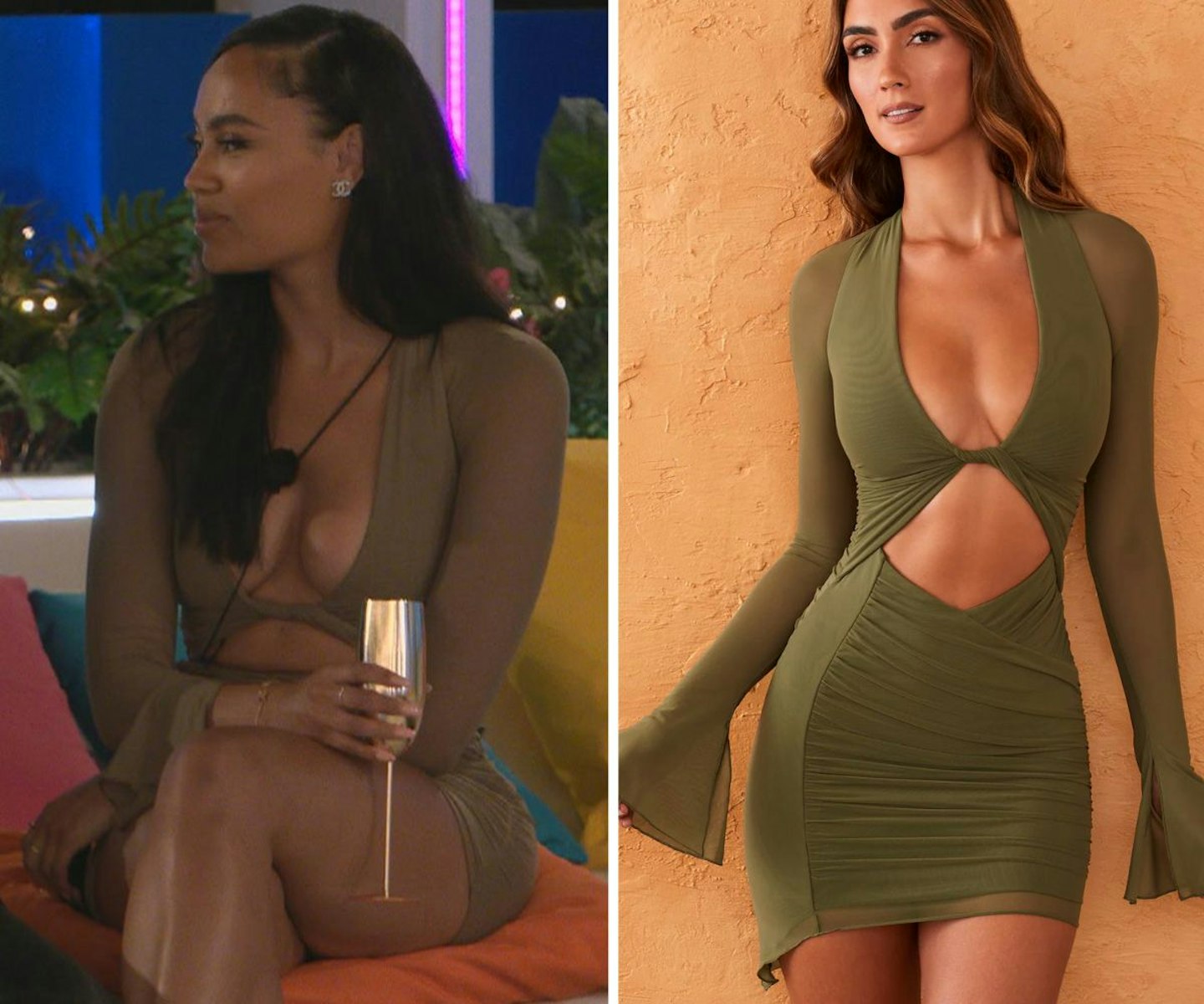 Ella Thomas' Olive Mini Dress