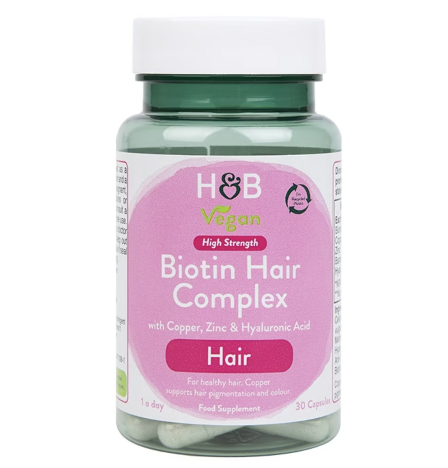 Holland & Barrett Biotin Hair High Strength Complex 30 Capsules