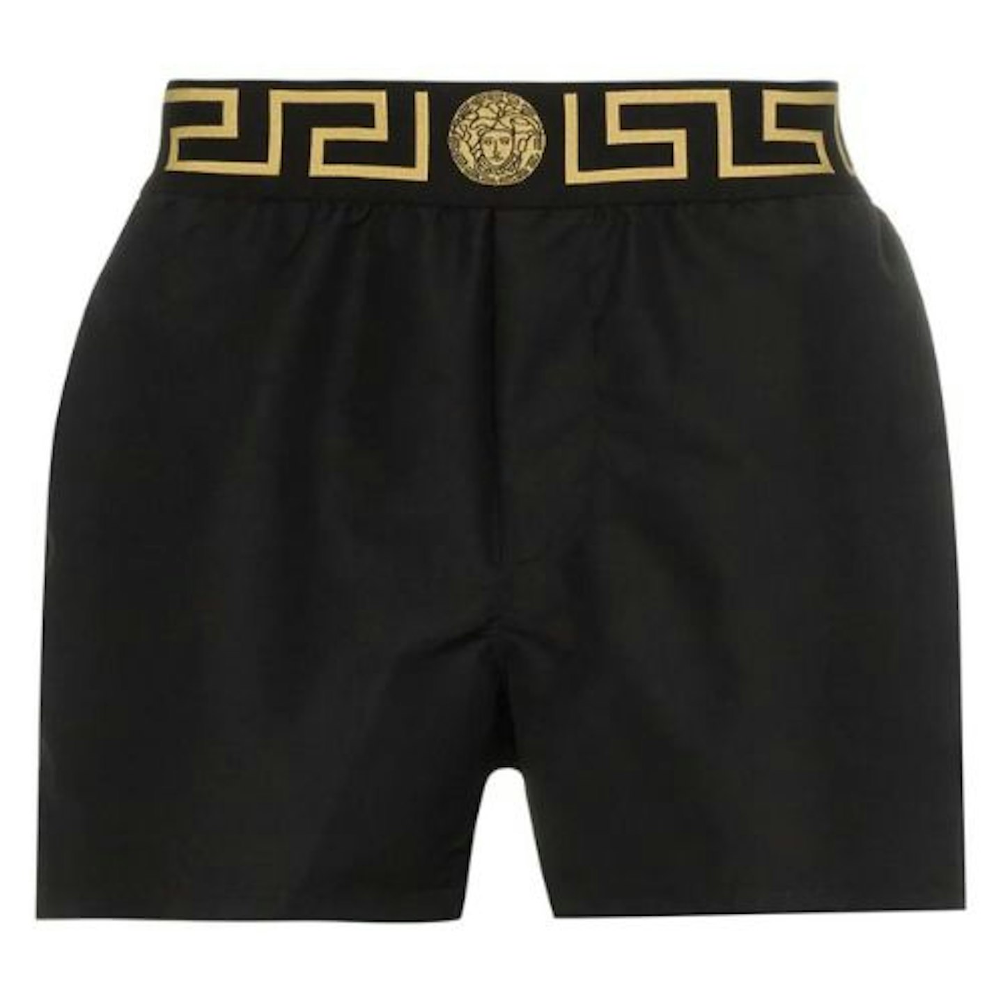Matching Family Swimsuits: Greca-print swim shorts - Versace