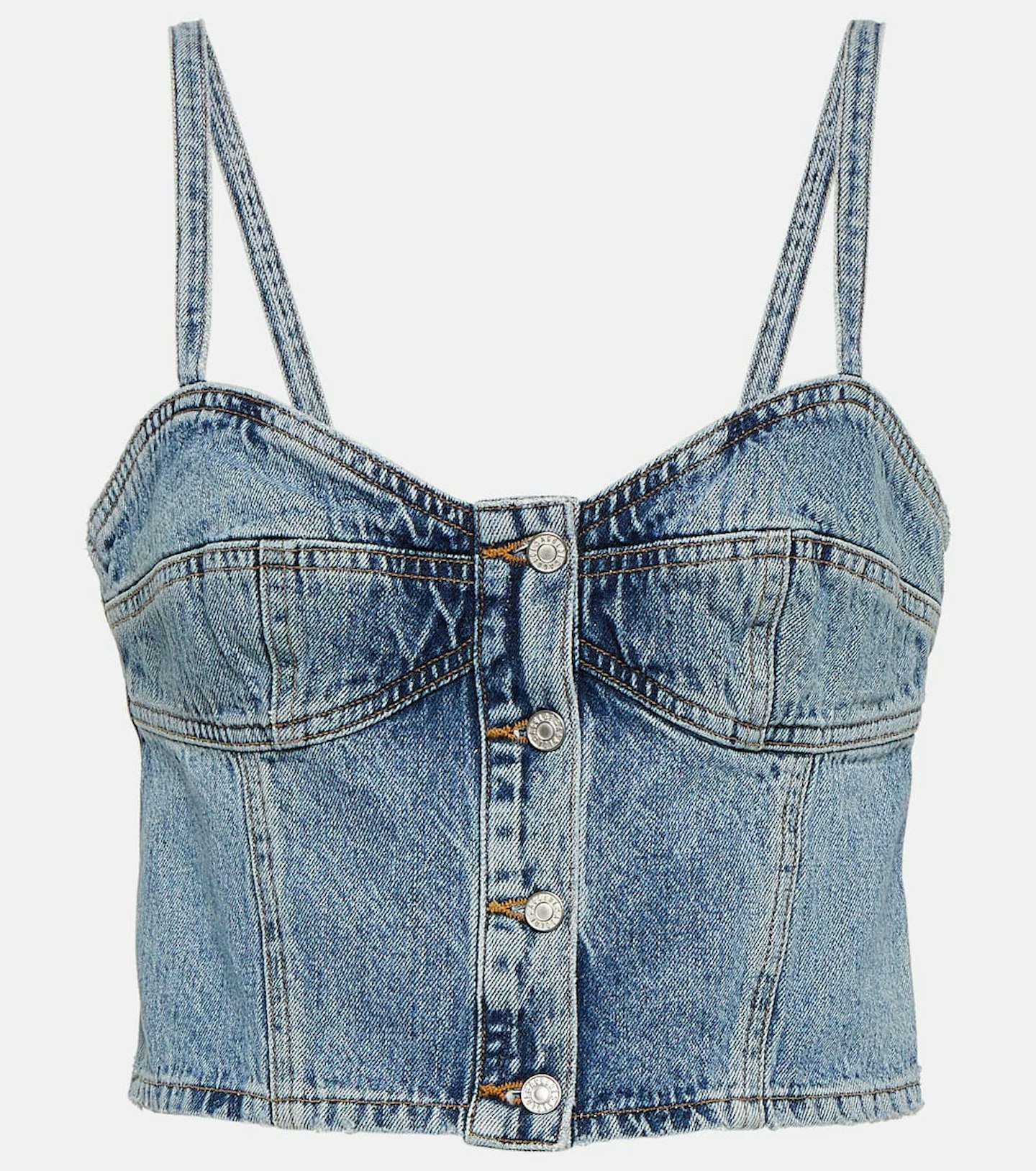 Agolde, Lola Denim Crop Top