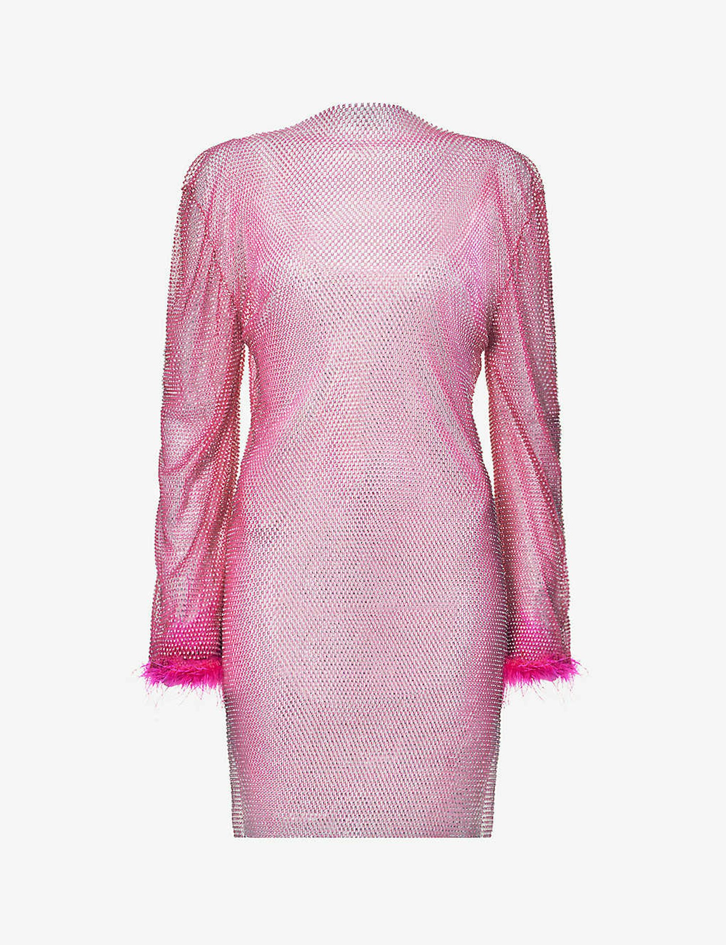 Paris Hilton Is an Elle Woods Look-Alike in a Hot-Pink Fur Trim Skirt Suit  in Paris
