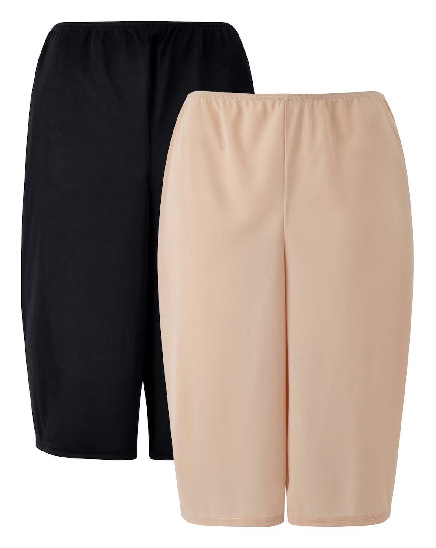 2 Pack Black/Blush Anti-Chafing Culottes