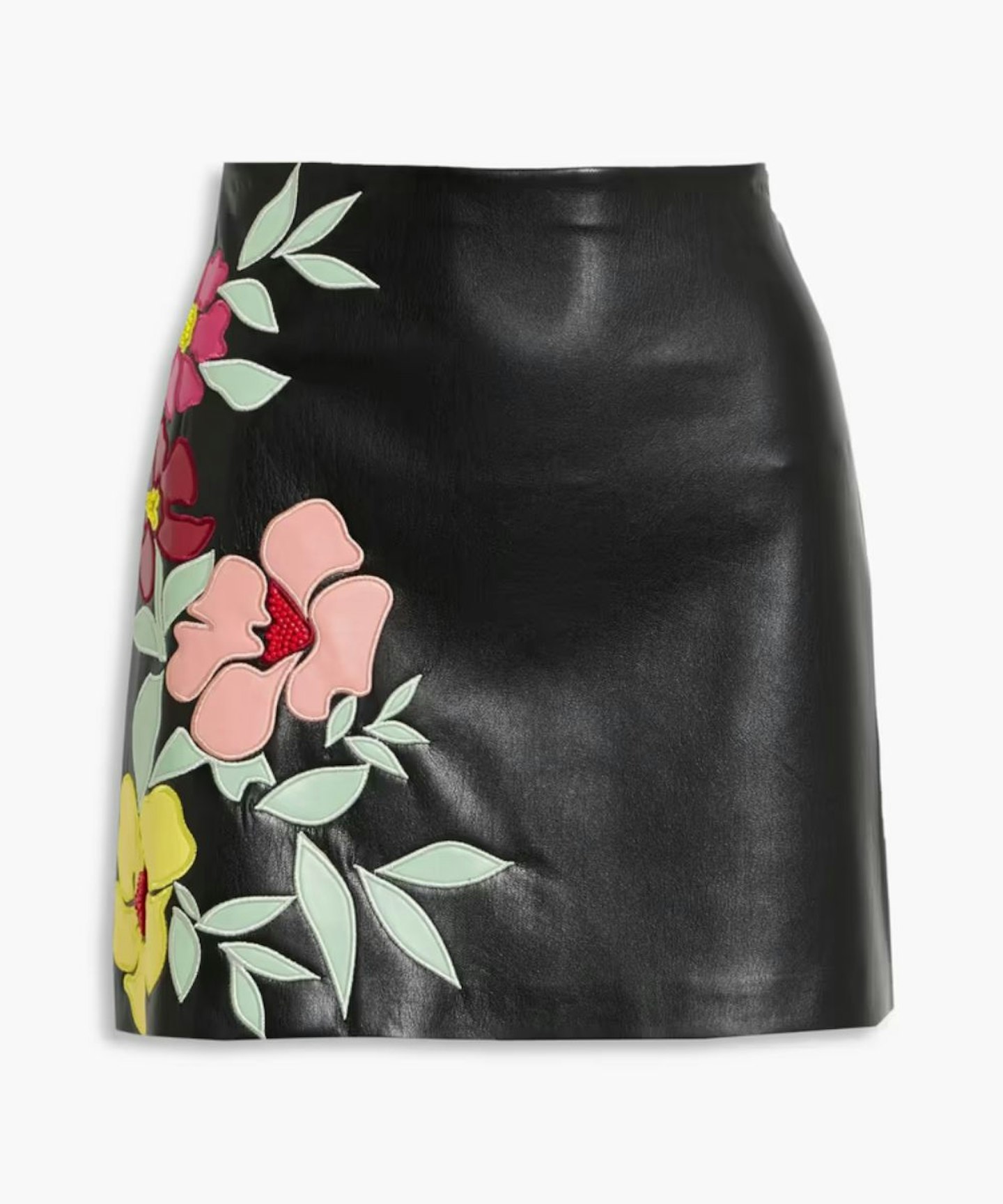 black floral skirt