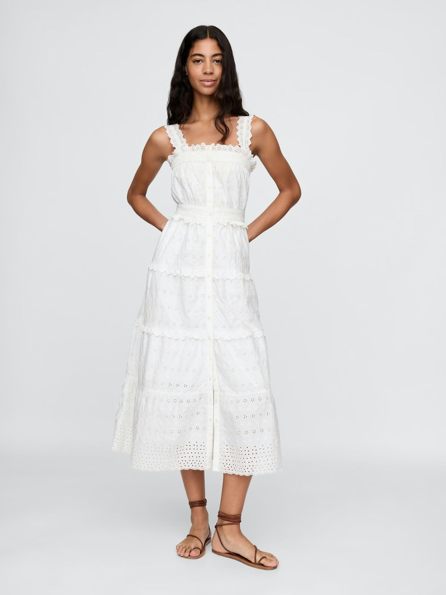 Gap x Dôen, Eyelet Maxi Dress
