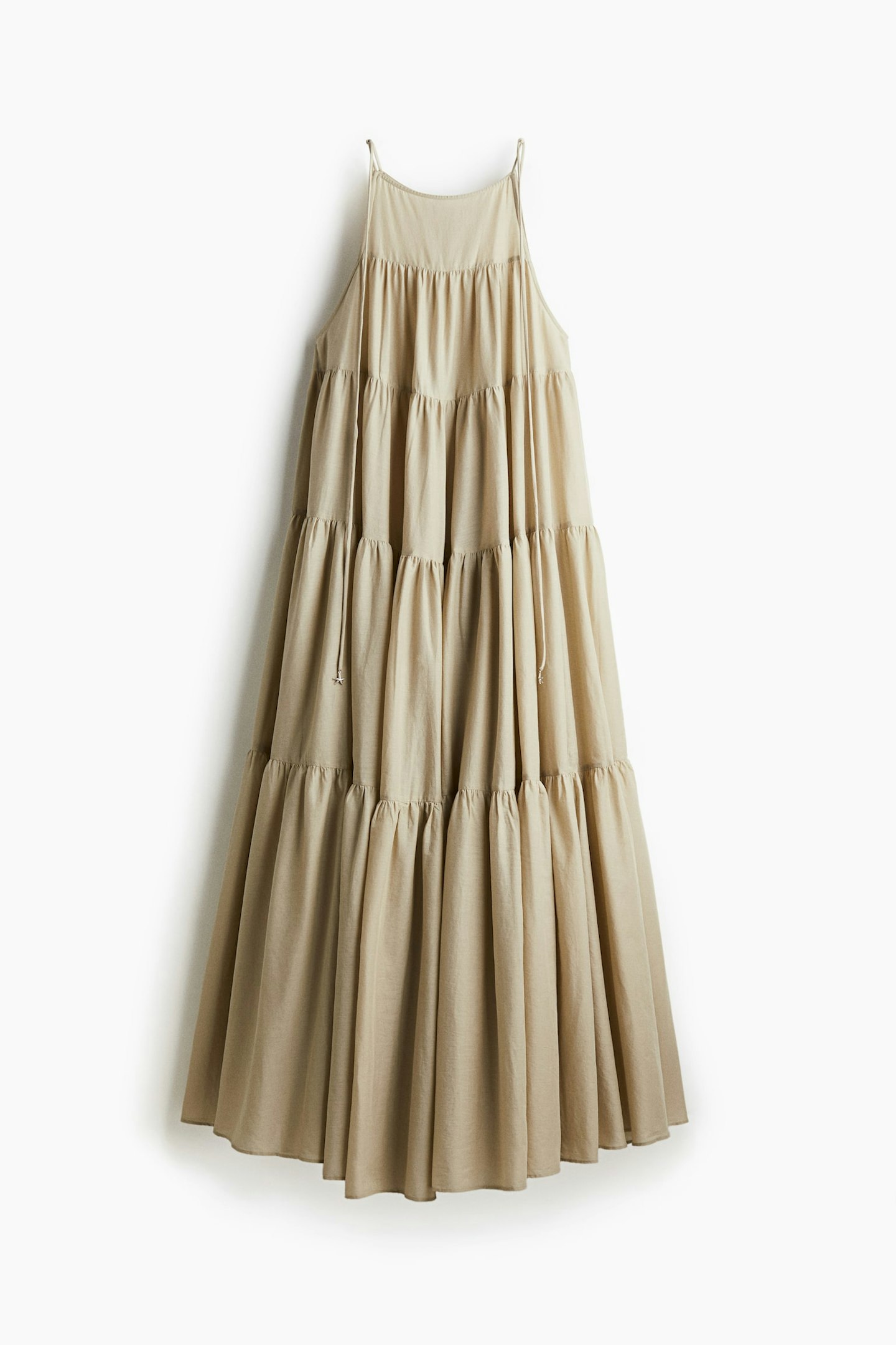 H&M, Tiered Tie-Strap Dress