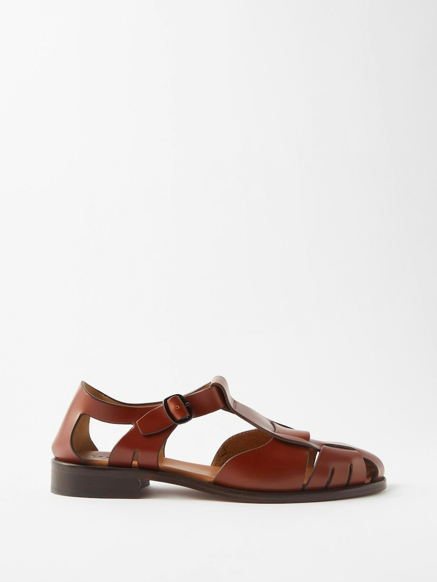 Hereu, Pesca Cut-Out Leather Sandals