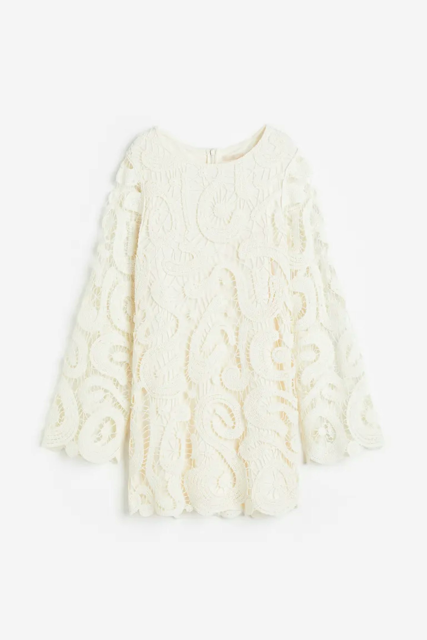 H&M, Crochet-Look A-Line Dress