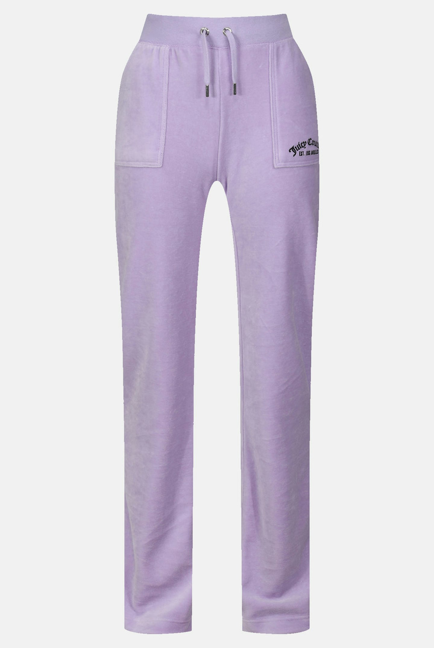 Juicy Couture, Pastel Lilac Recycled Velour Pocketed Bottoms