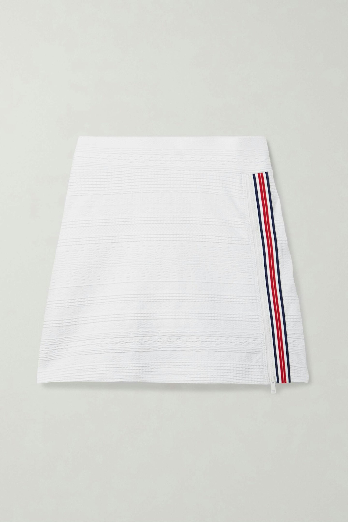 L'Etoile Sport, Grosgrain-Trimmed Jacquard Mini Skirt