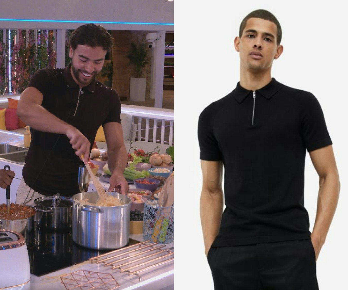 Sammy's Black Studded Polo