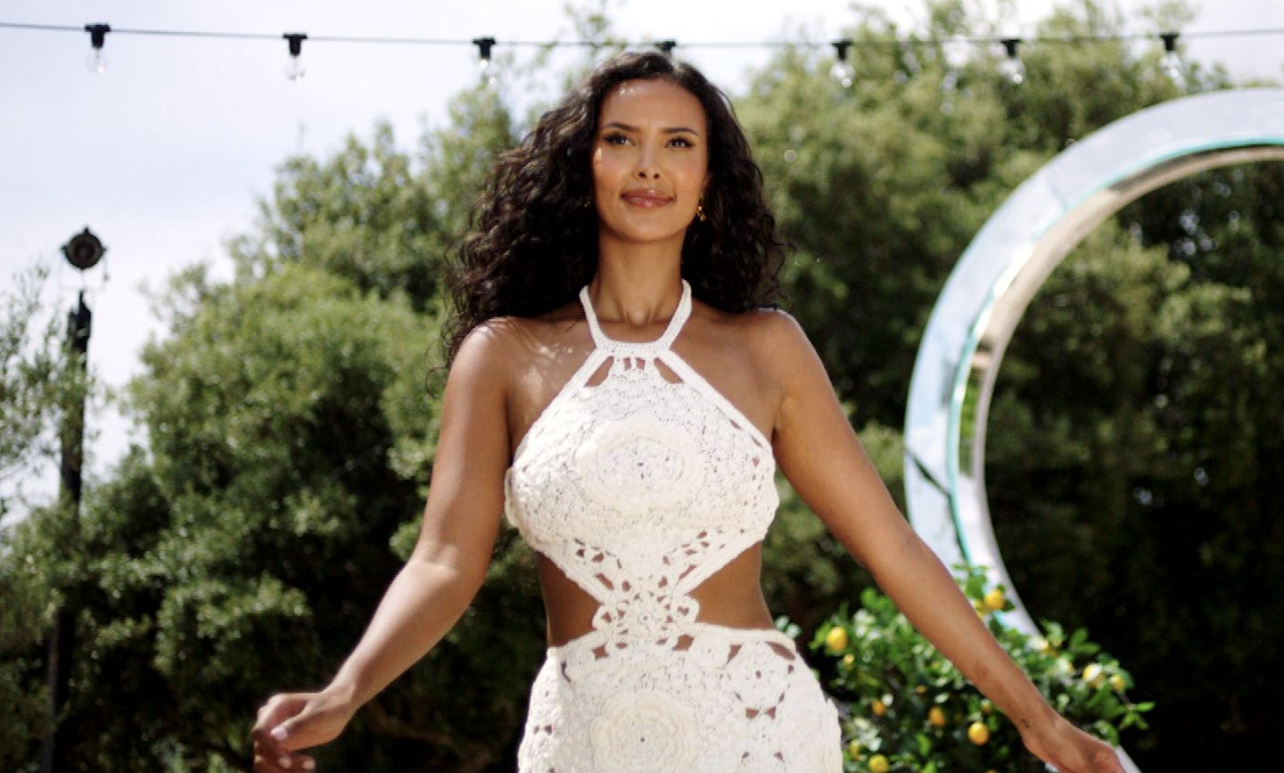 Maya Jama crochet dress