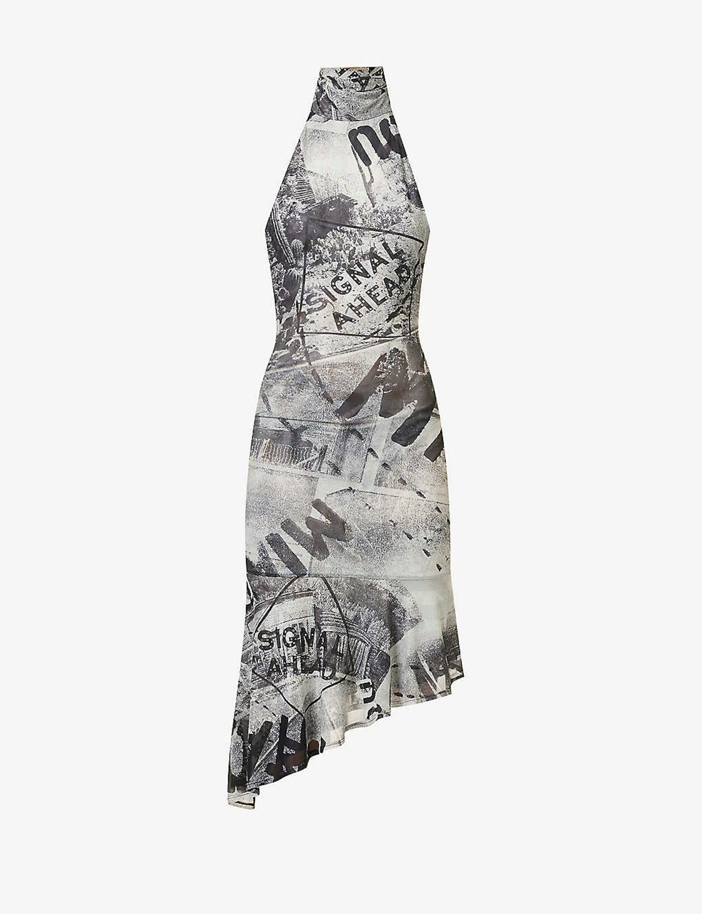 Miaou, Karina Graphic-Print Stretch-Recycled Polyester Mini Dress
