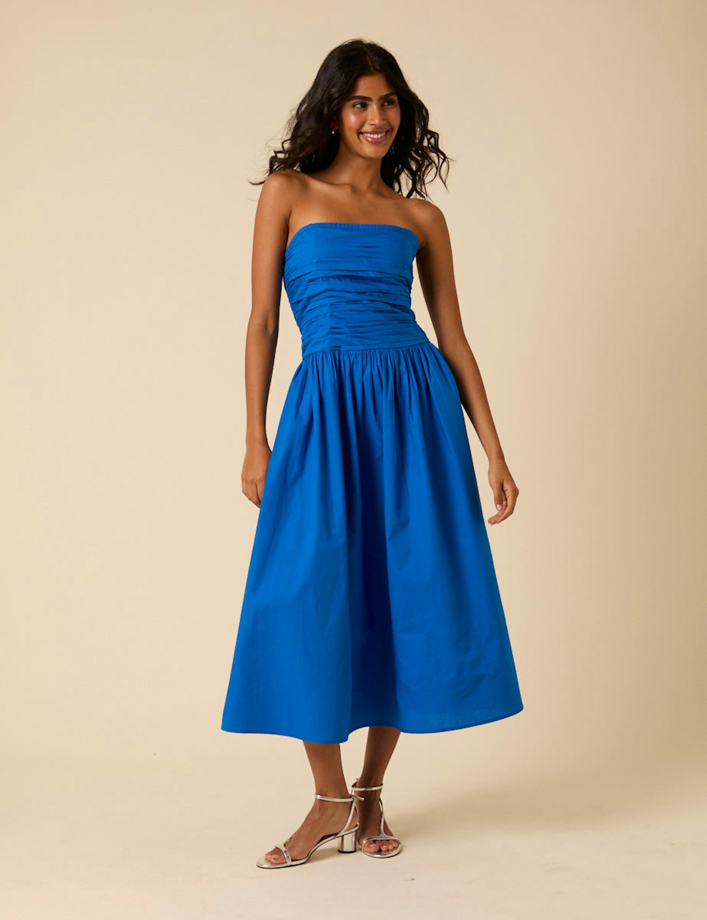 Nobody's Child, Blue Bandeau Felicity Midi Dress