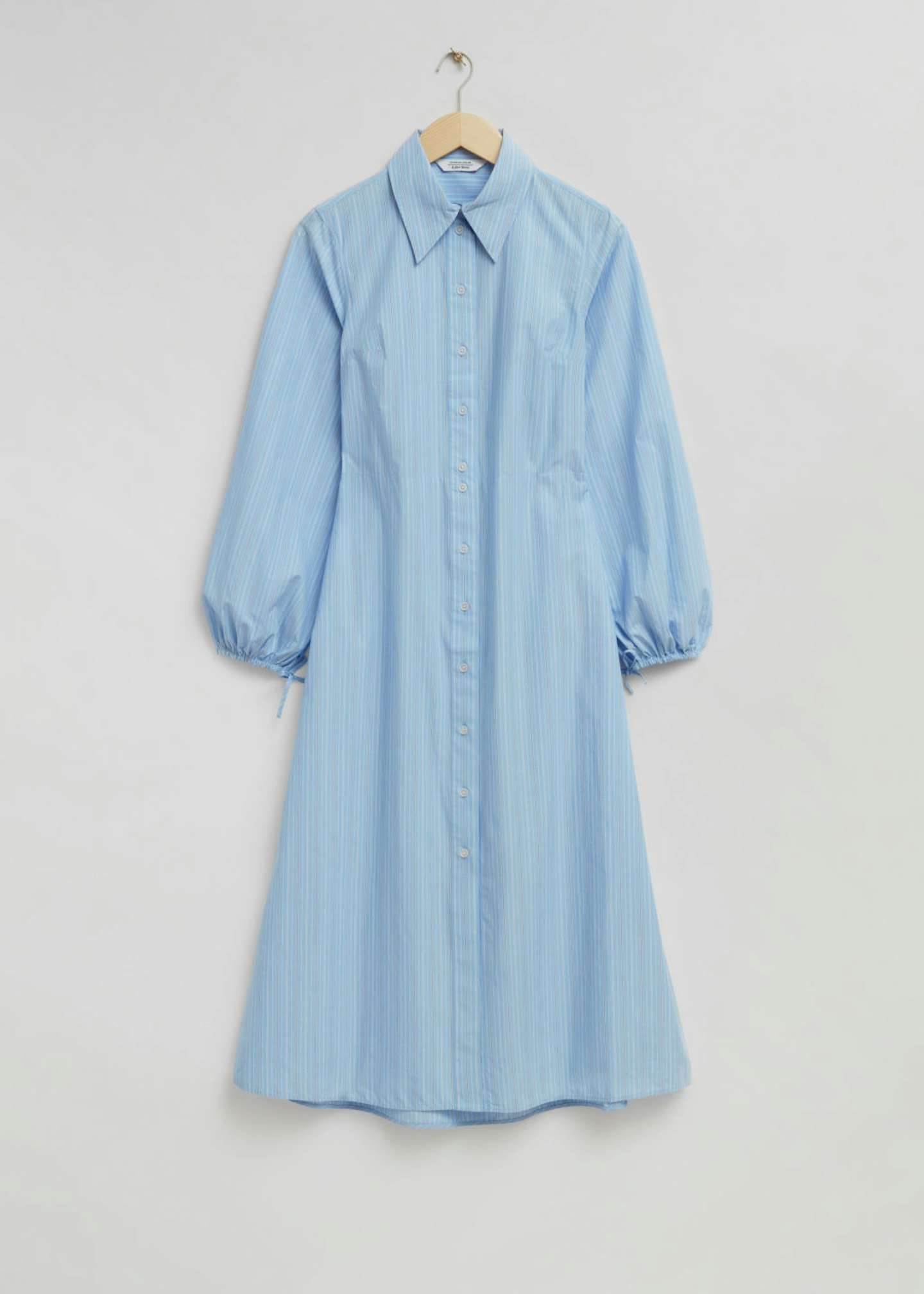 & Other Stories, Fitted Cut-Out Shirt Dress