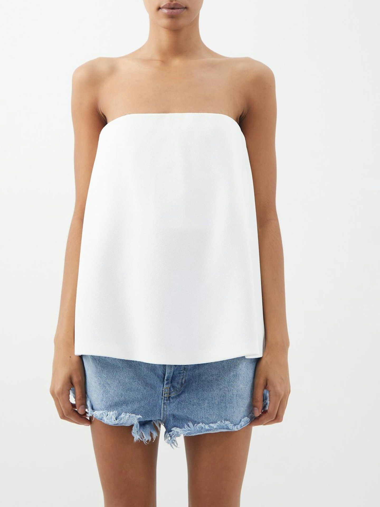 Raey, Trapeze Crepe Bandeau Top