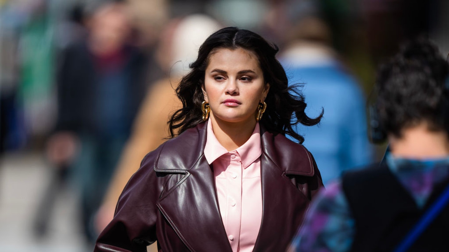 Selena Gomez Zara trench coat