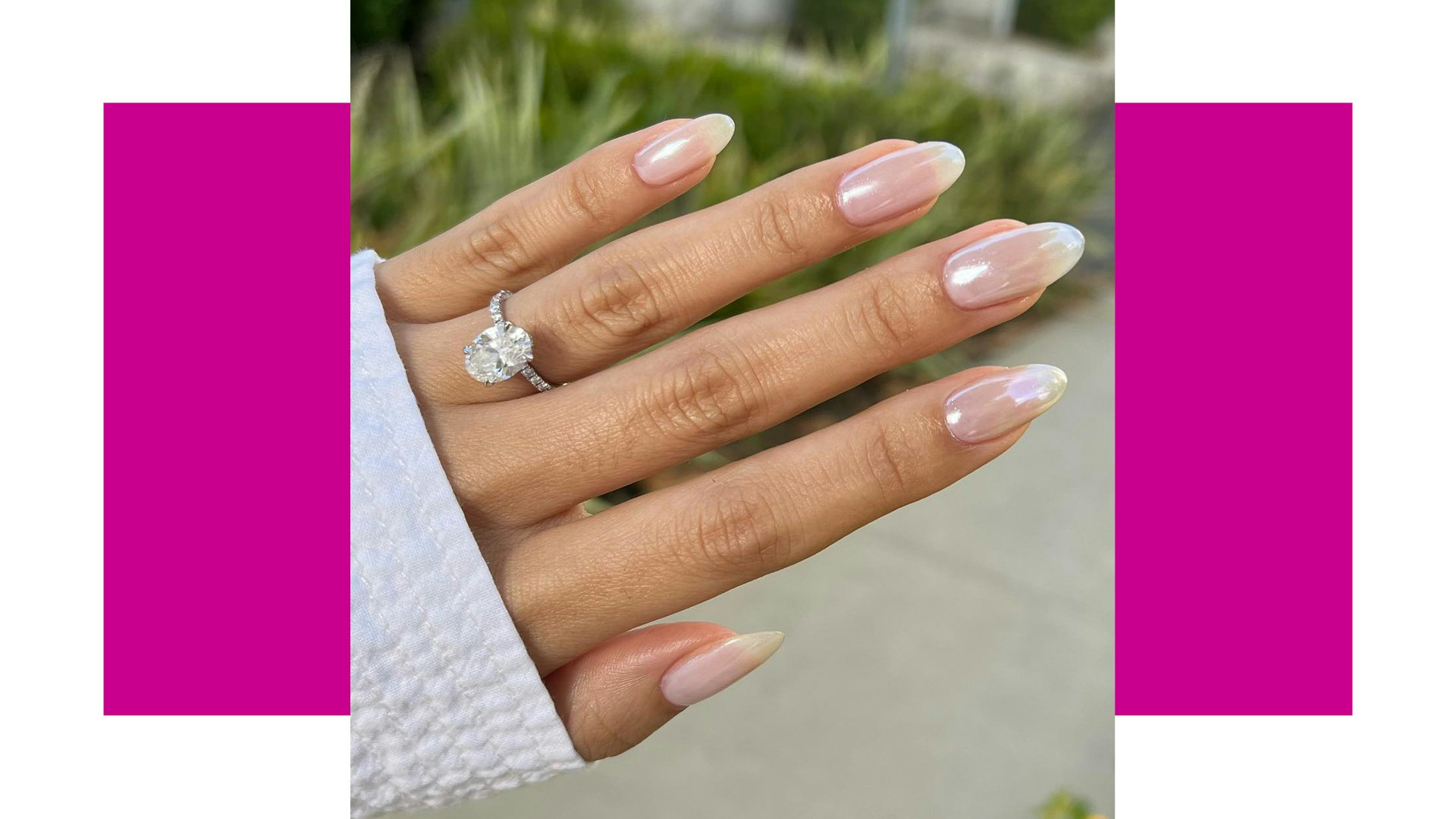 Here's the best nail shapes for your engagement ring