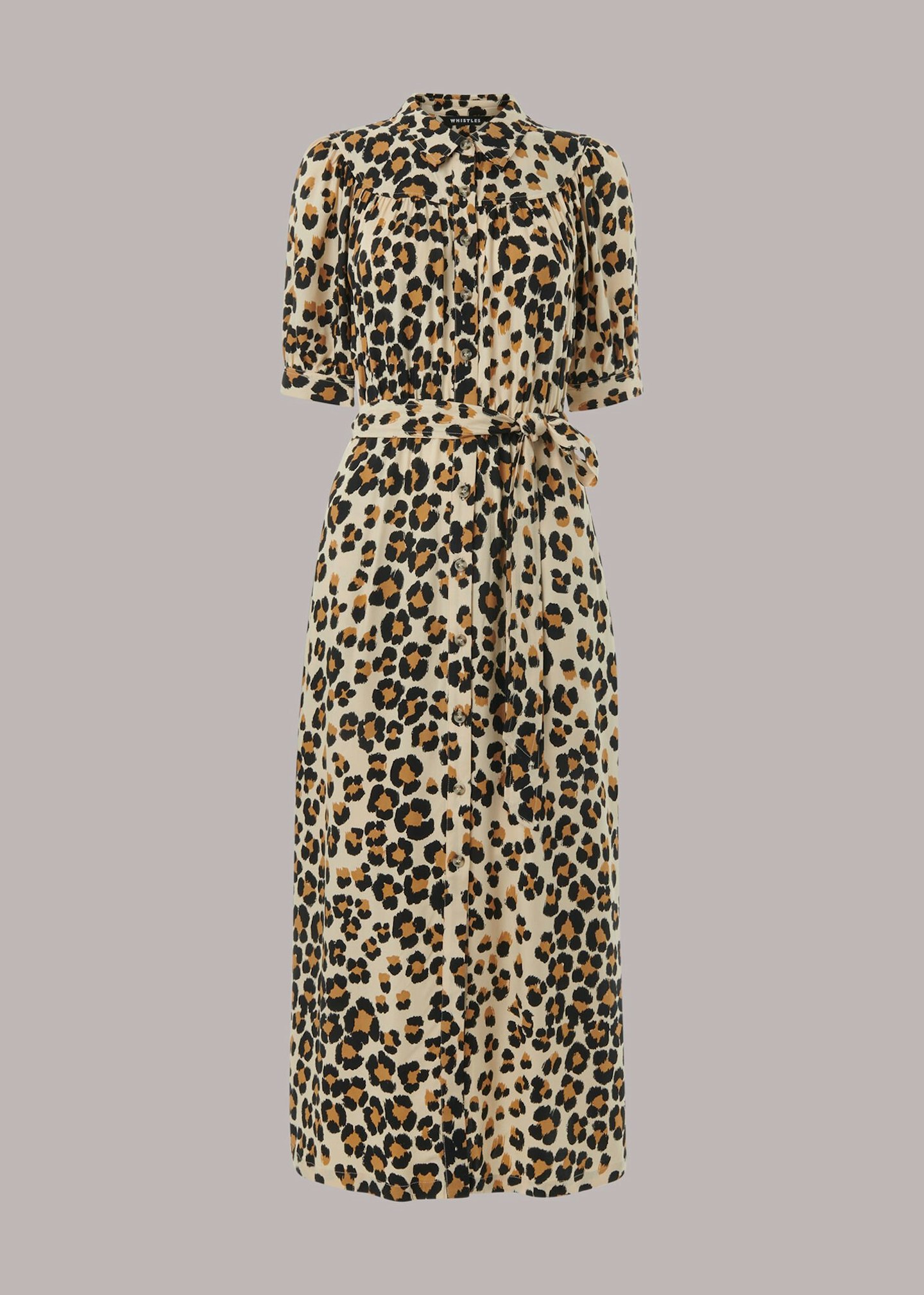 Whistles, Painted Leopard Midi Dress