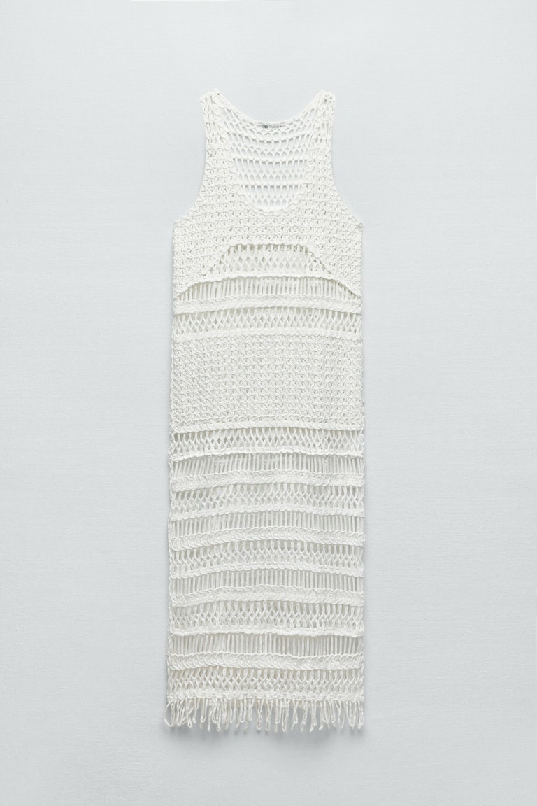 MAYA DRESS CROCHET BLACK main image 1