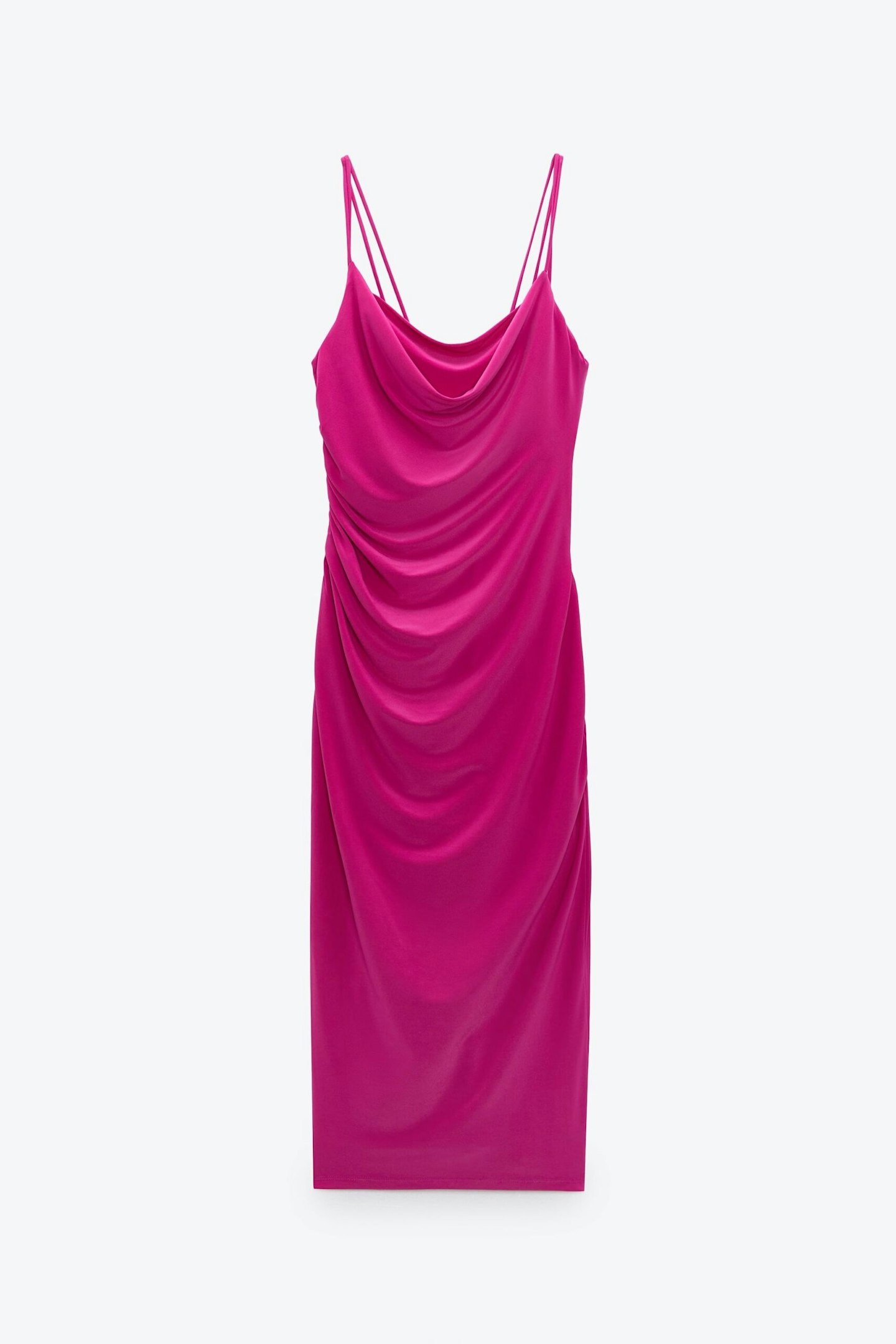 Zara, Draped Neck Dress