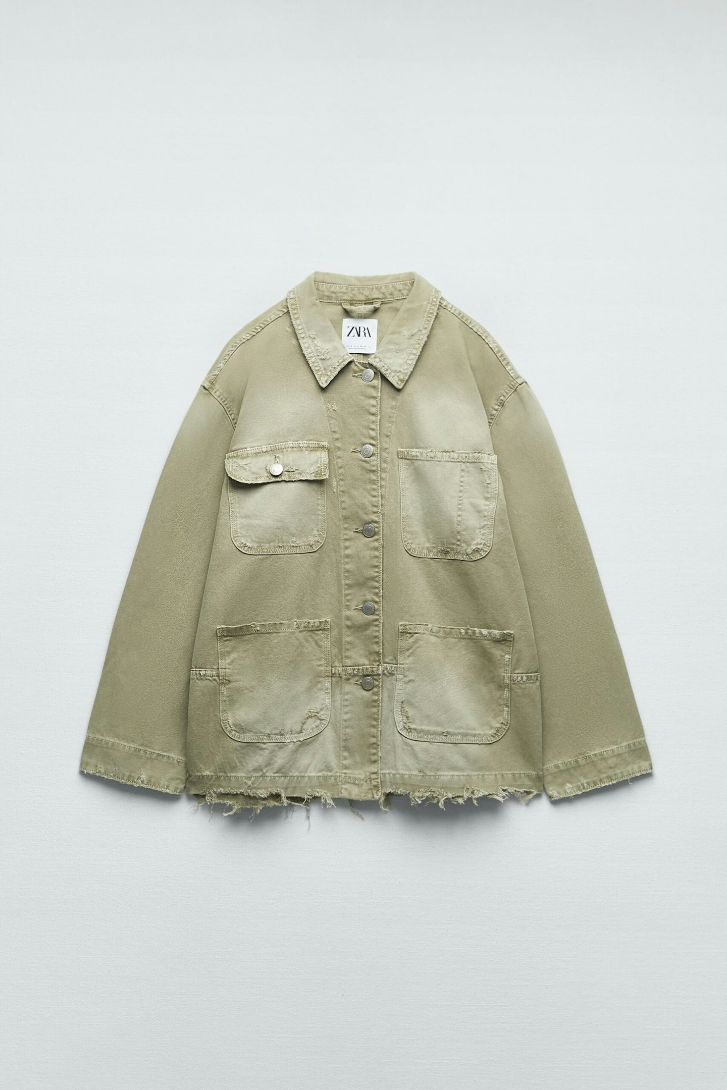 Zara, Faded Jacket With Pockets