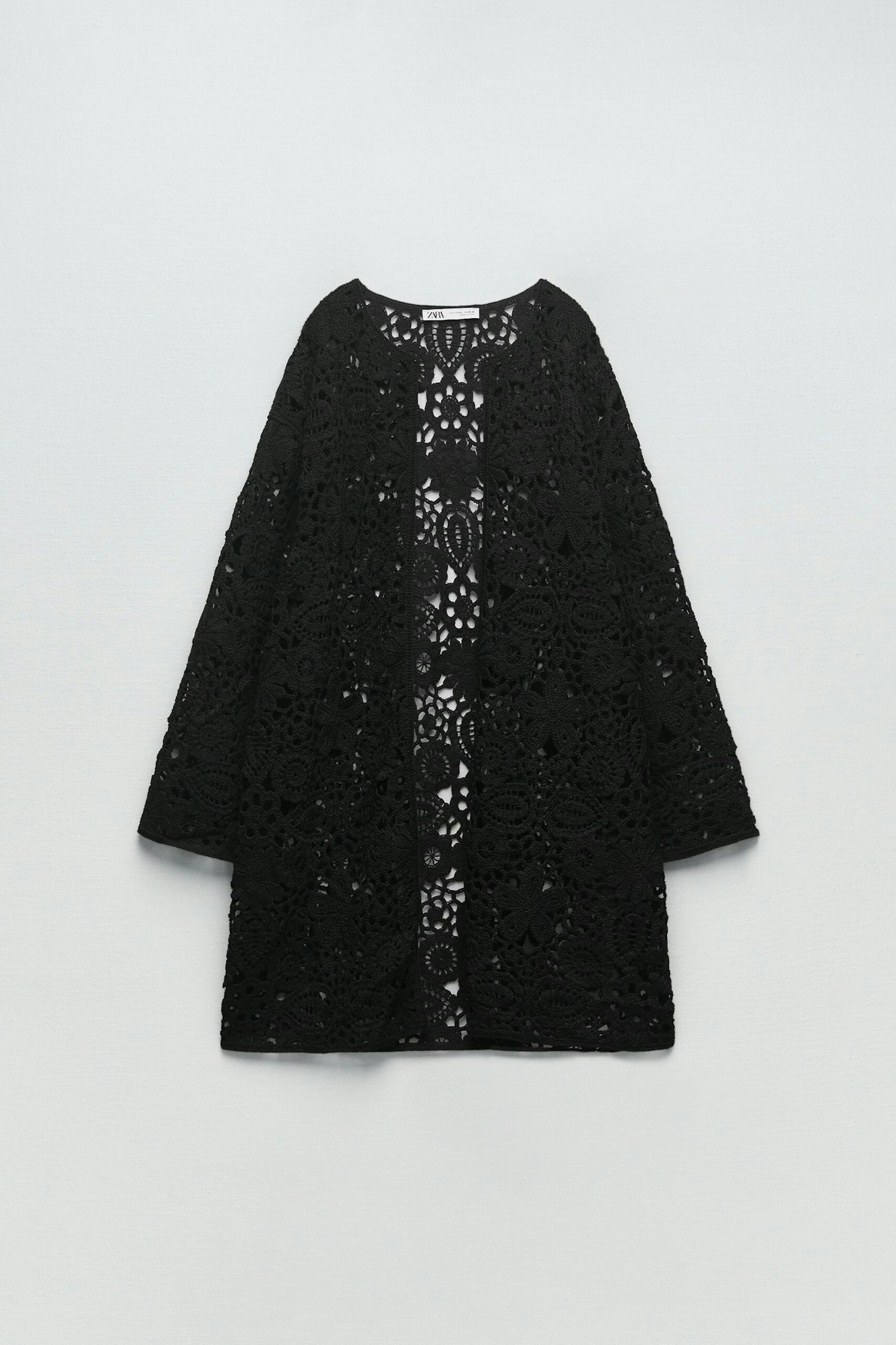 Zara, Macramé Knit Coat