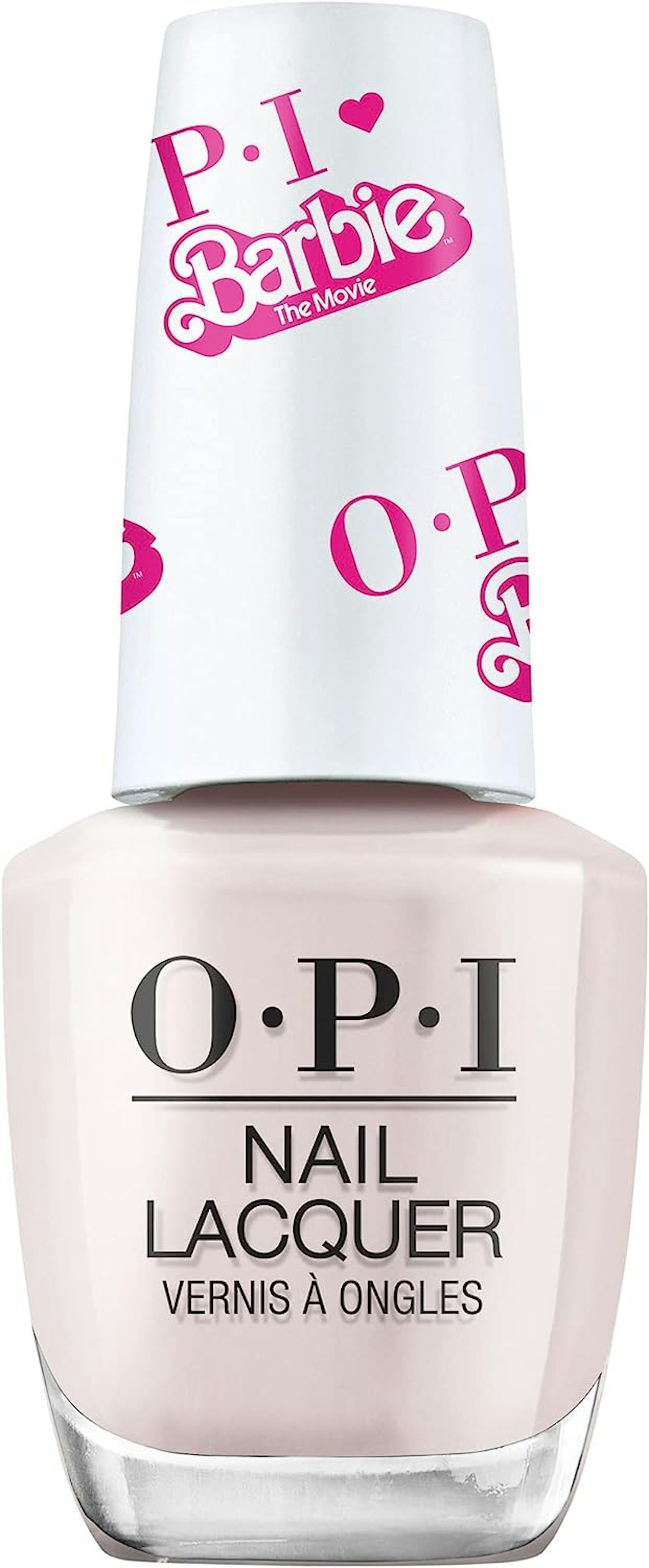 OPI x Barbie Collection, Bon Voyage to Reality! pink French manicure