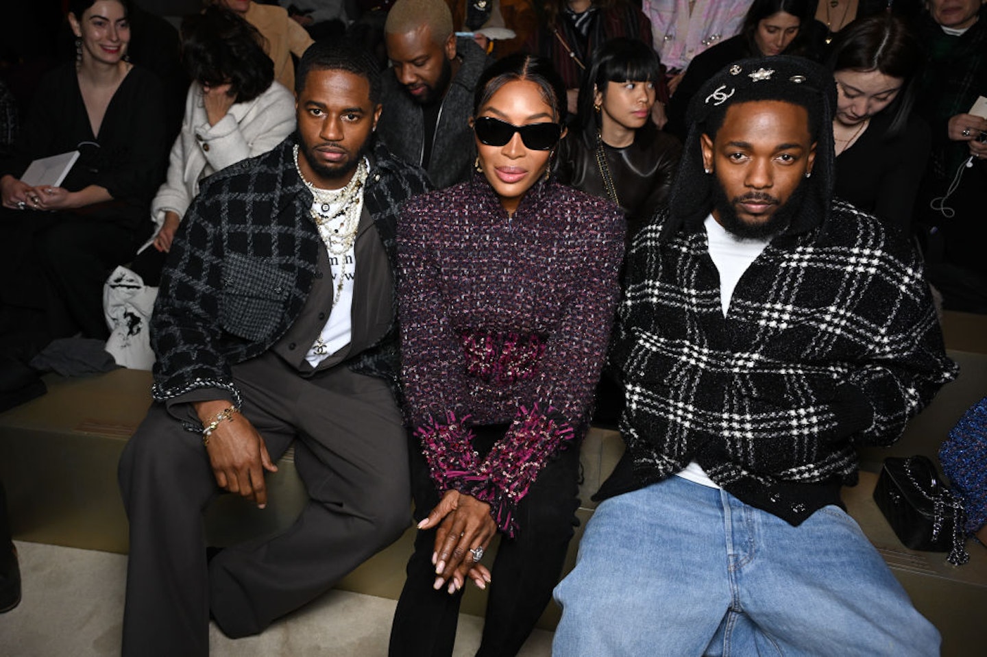 Dave Free, Naomi Campbell and Kendrick Lamar