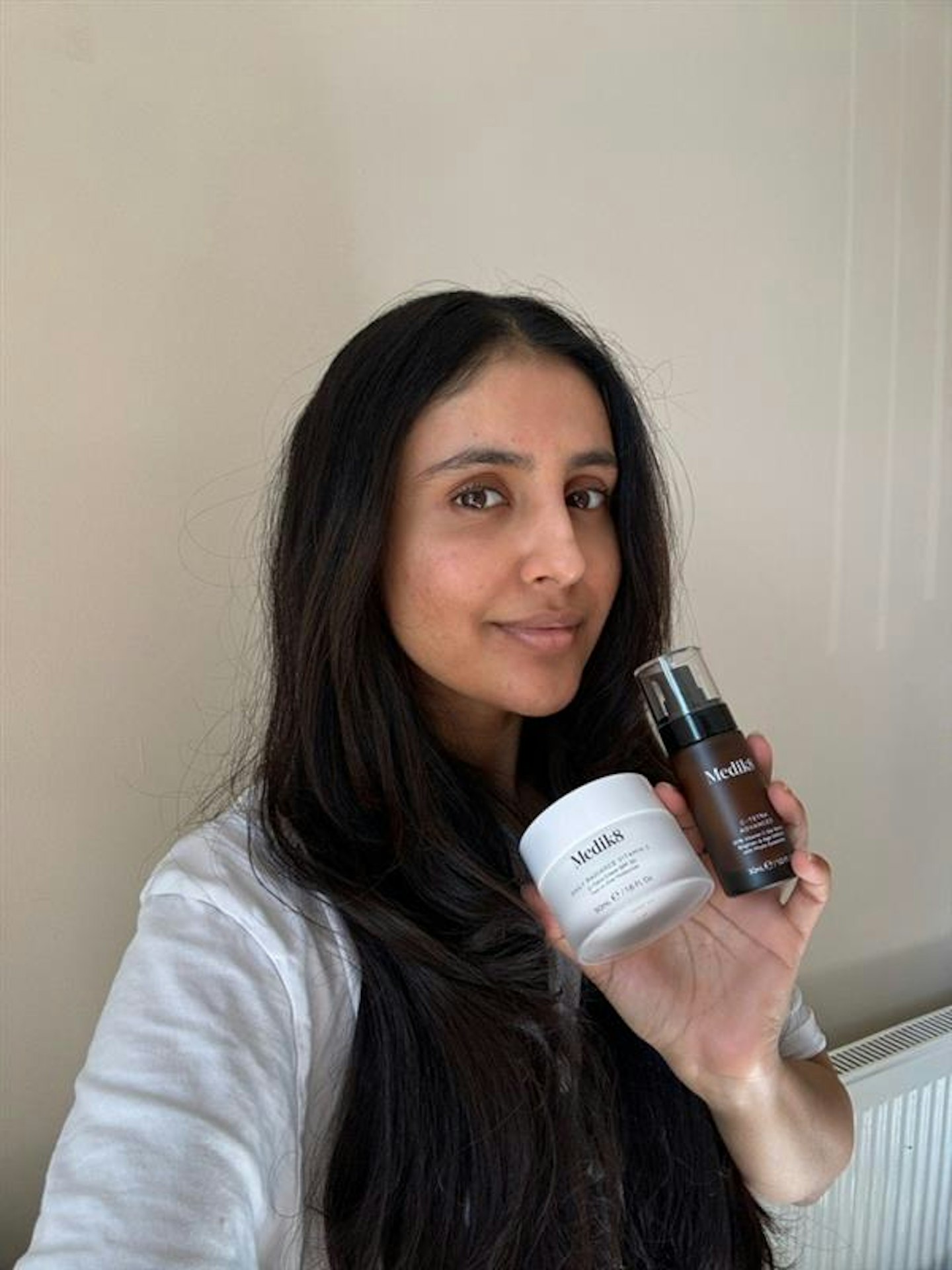 Sameeha Shaikh, beauty writer, using Medik8