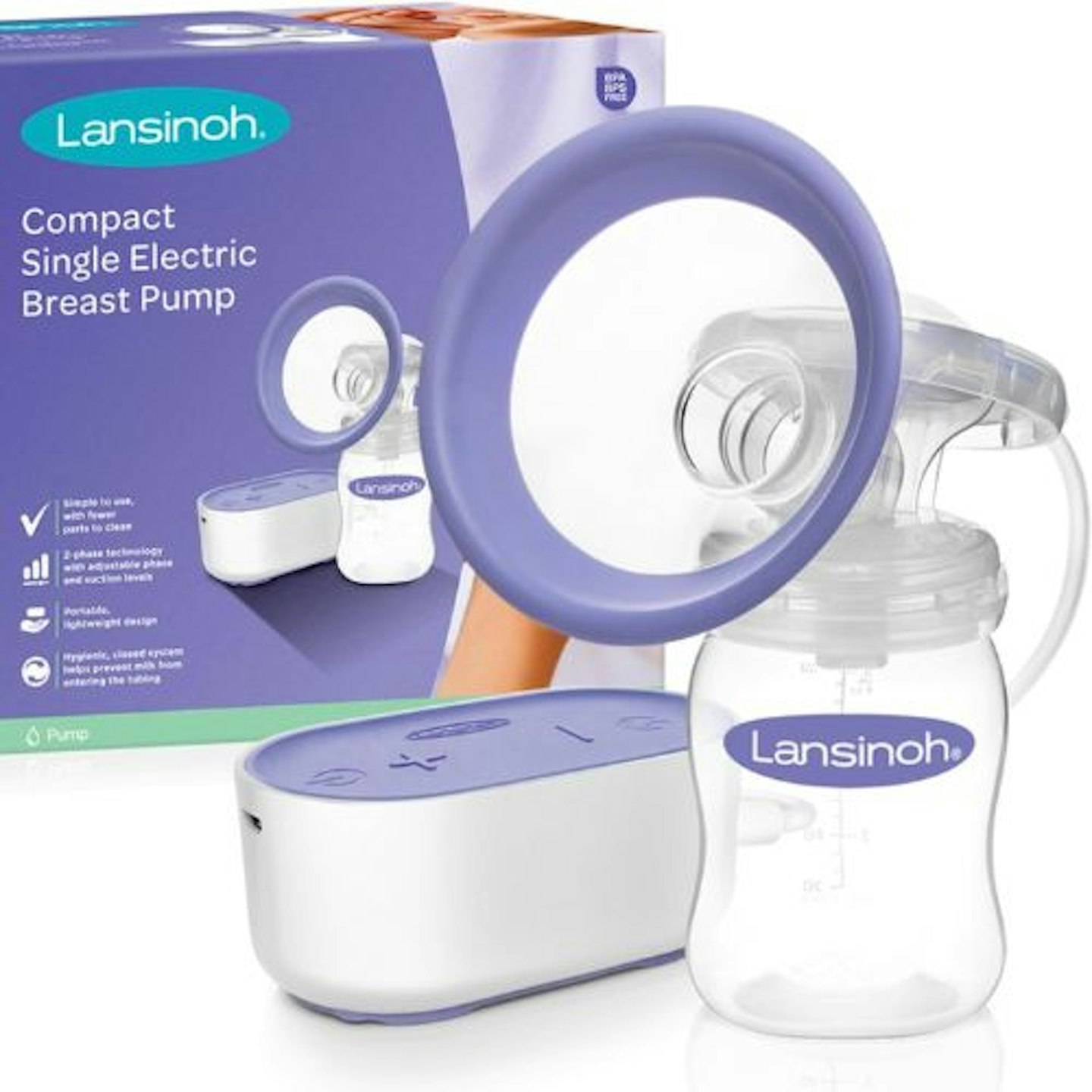 Best Breast Pump: Lansinoh Compact Single Electric Breast Pump