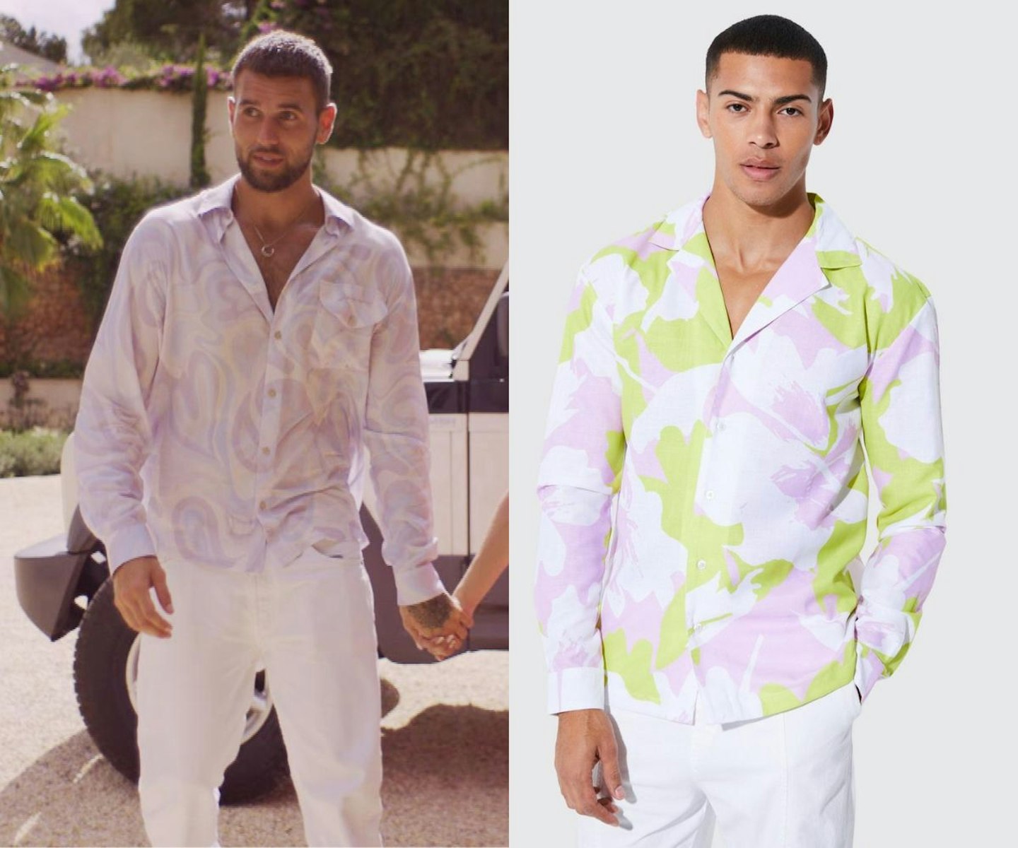 Zachariah's Pastel Swirl Print Shirt