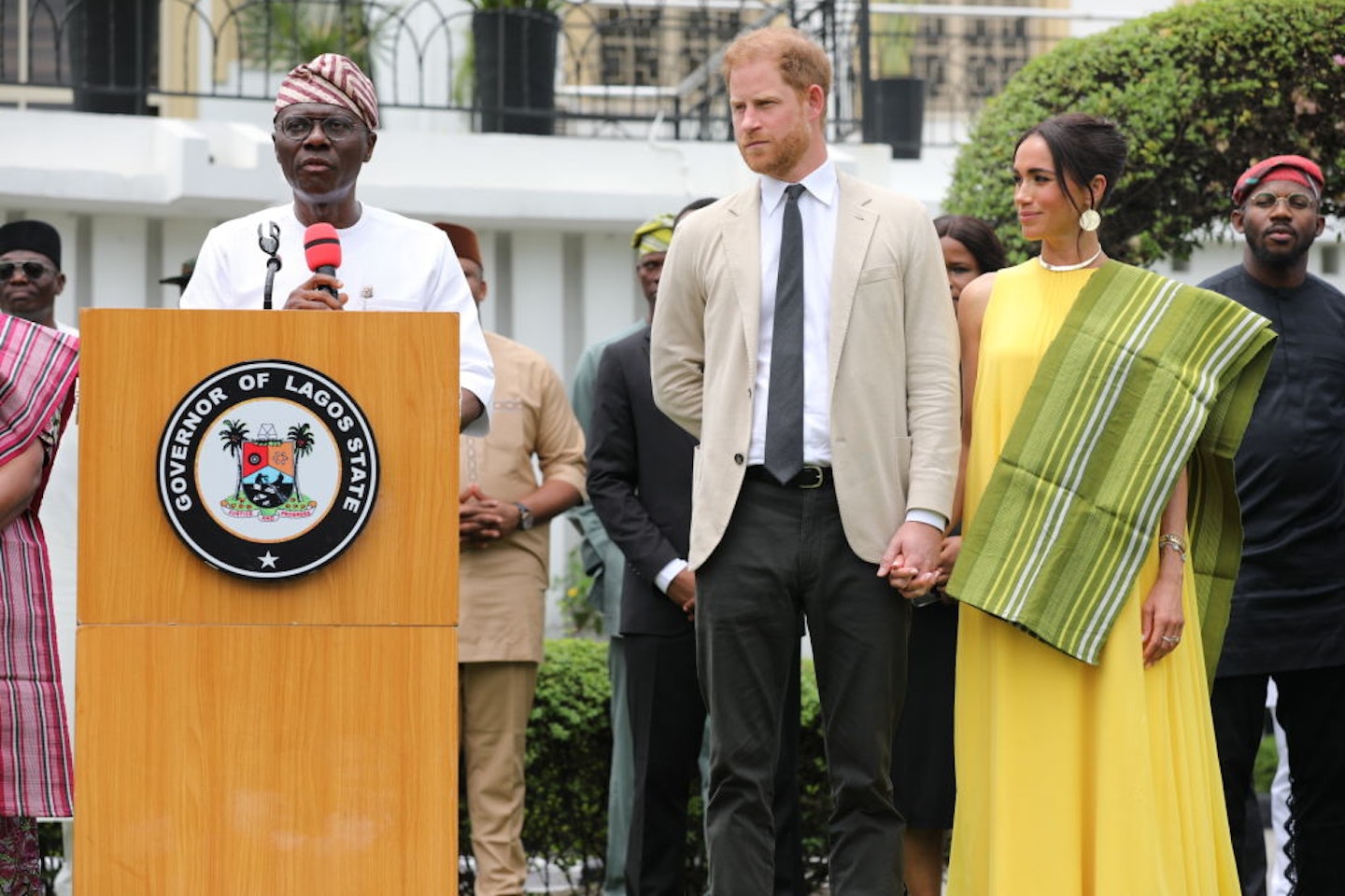 Prince Harry and Meghan Markle in Nigeria on 12 May