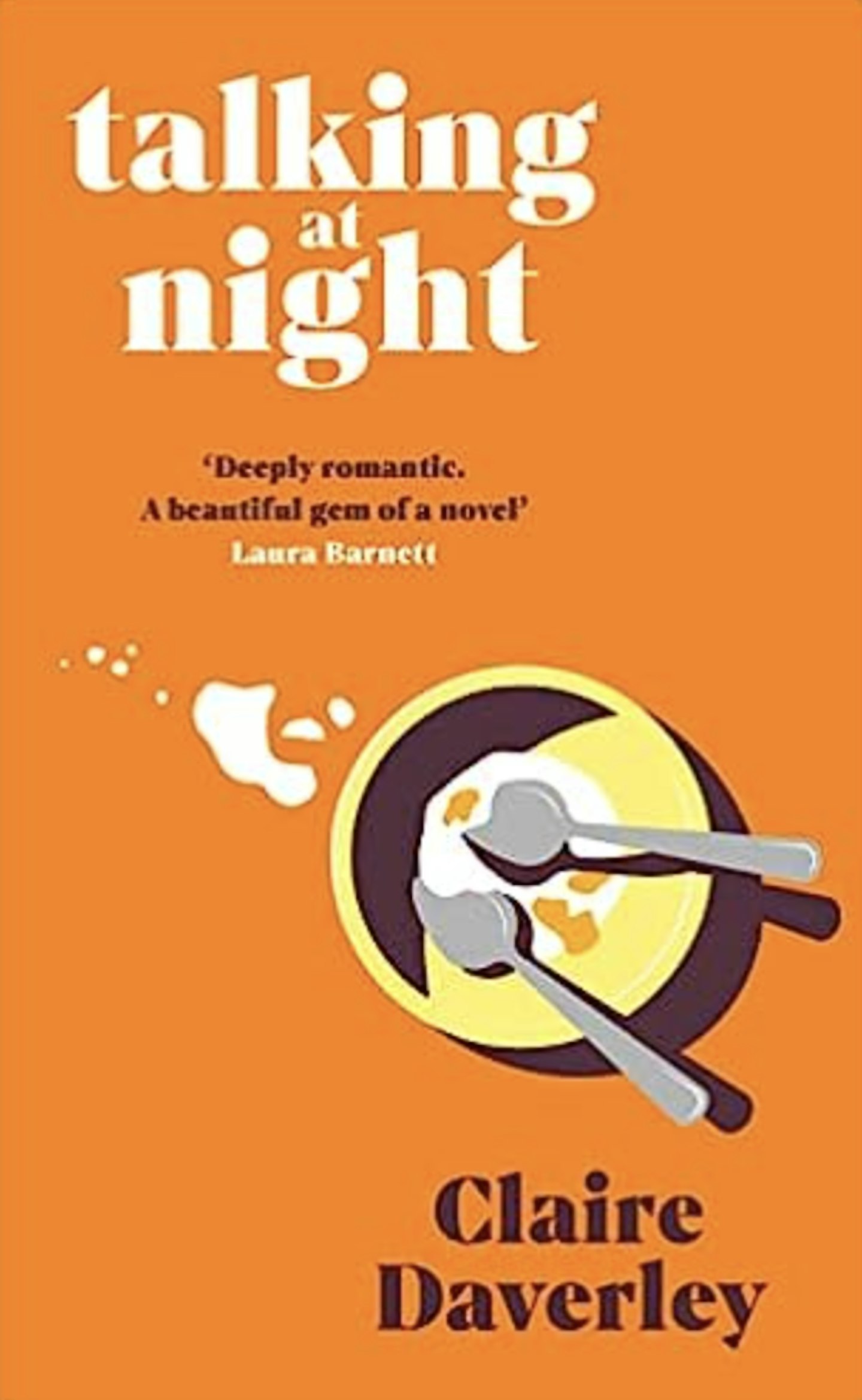 Book cover of talking at night by Claire Daverley