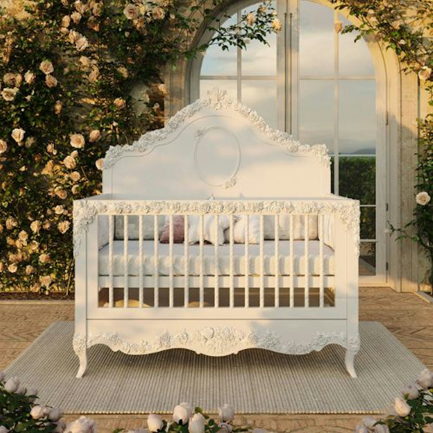 Best Cot Beds and Cots : Secret Garden Monogram Three In One Cot Bed