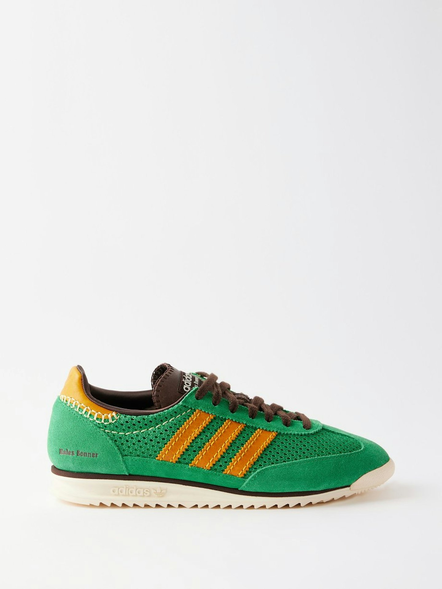 Adidas X Wales Bonner, SL72 Leather-Trim Knit Trainers