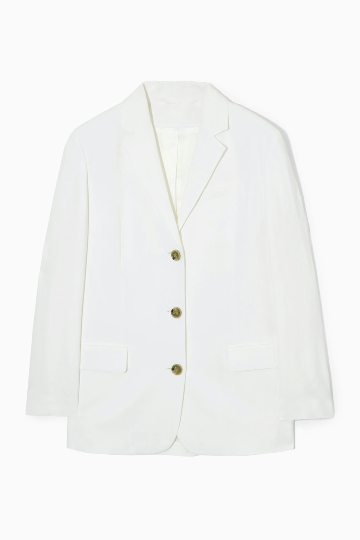 COS, Relaxed-Fit Linen-Blend Blazer