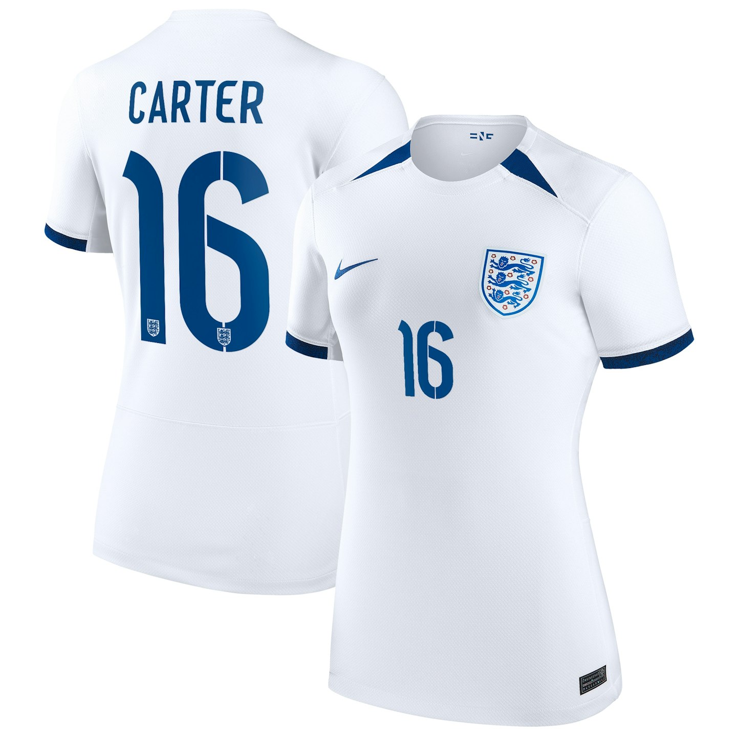 England Women's Nike Home Stadium Shirt 2023 Jess Carter