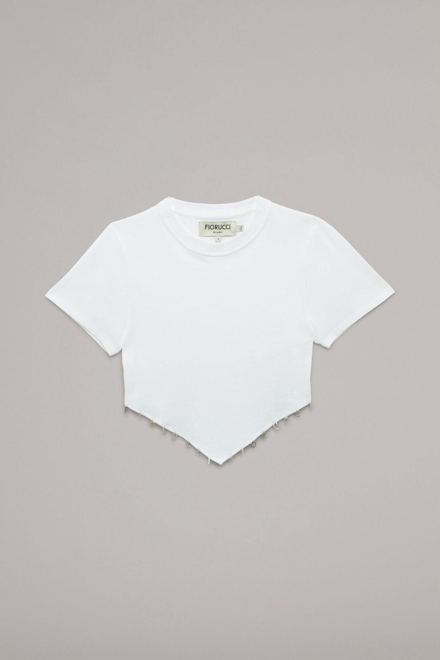 Fiorucci, Charm Logo Crop Top