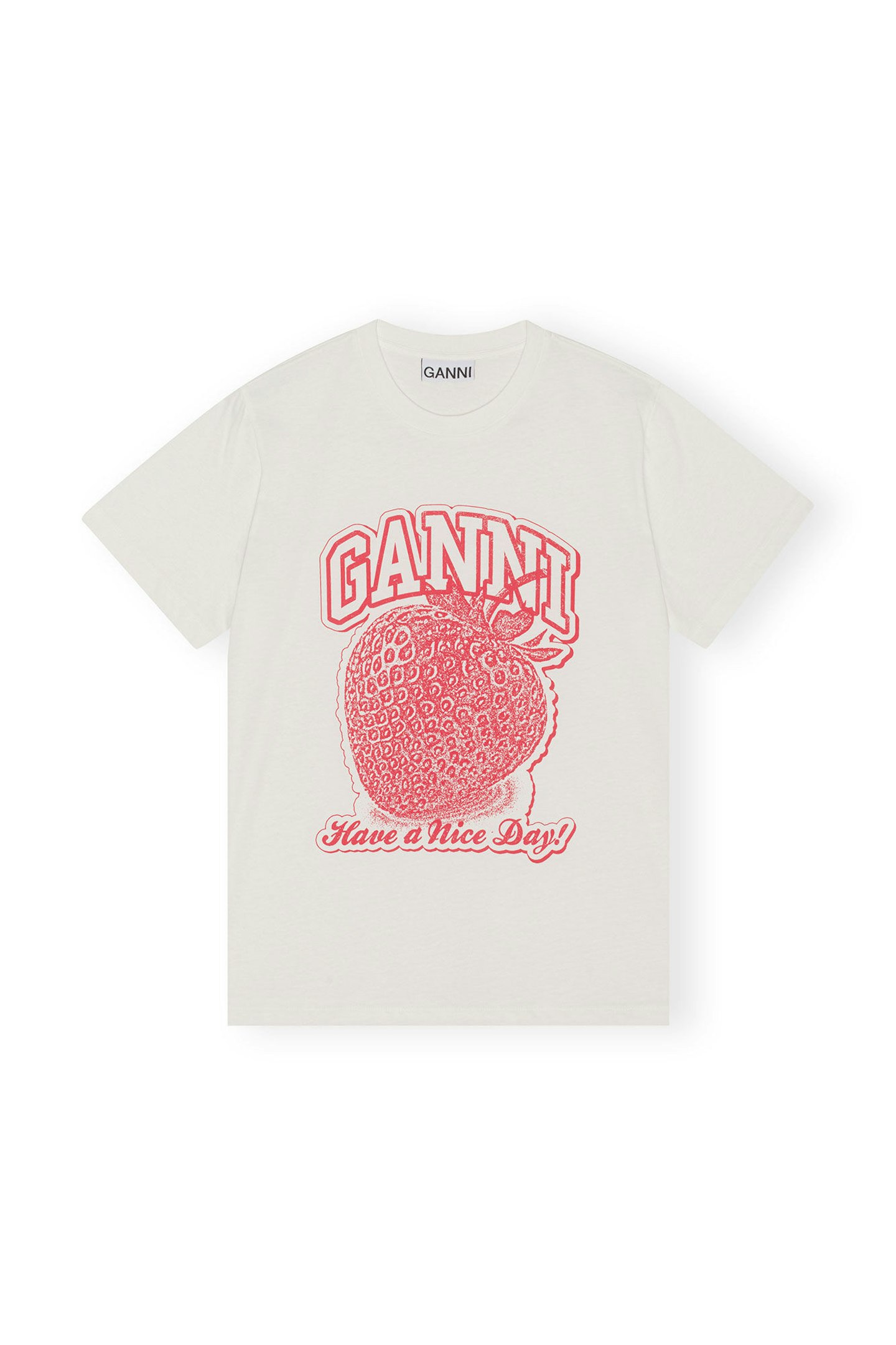 Ganni, Strawberry Relaxed T-Shirt