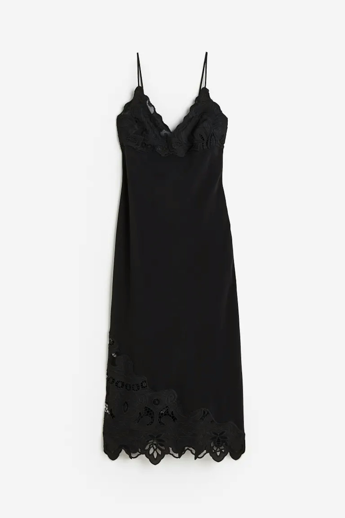 H&M, Lace-Detail Slip Dress