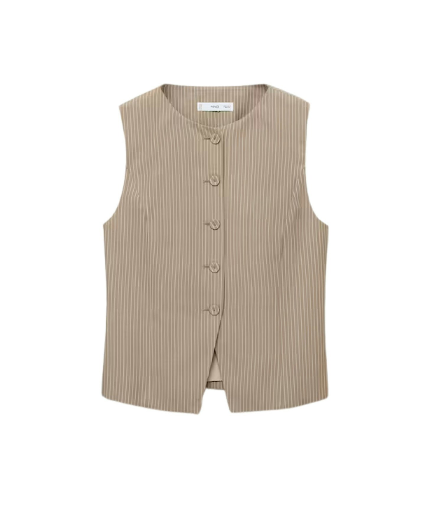 Mango, Striped Lyocell Suit Waistcoat
