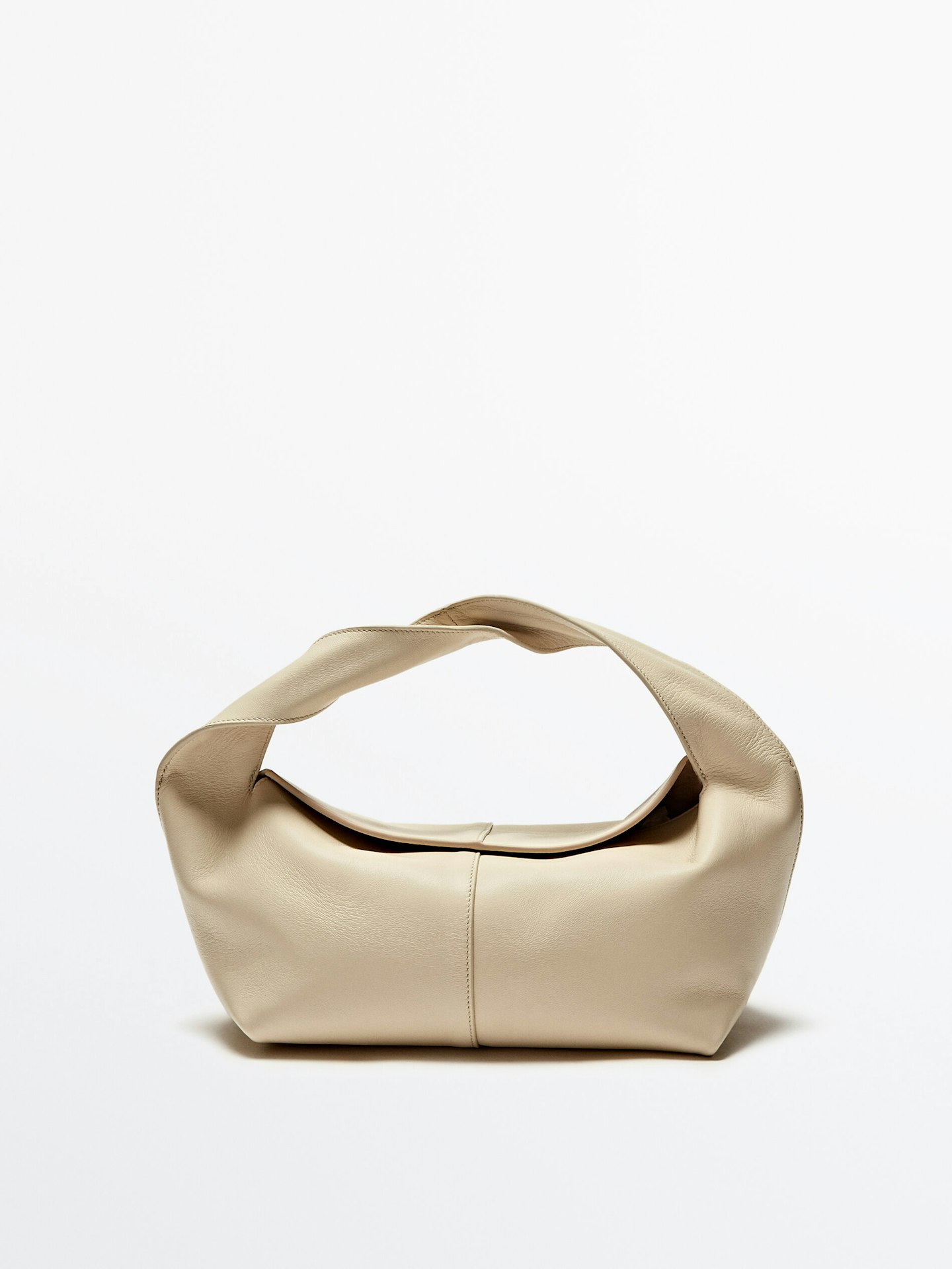 Massimo Dutti, Nappa Leather Croissant Bag