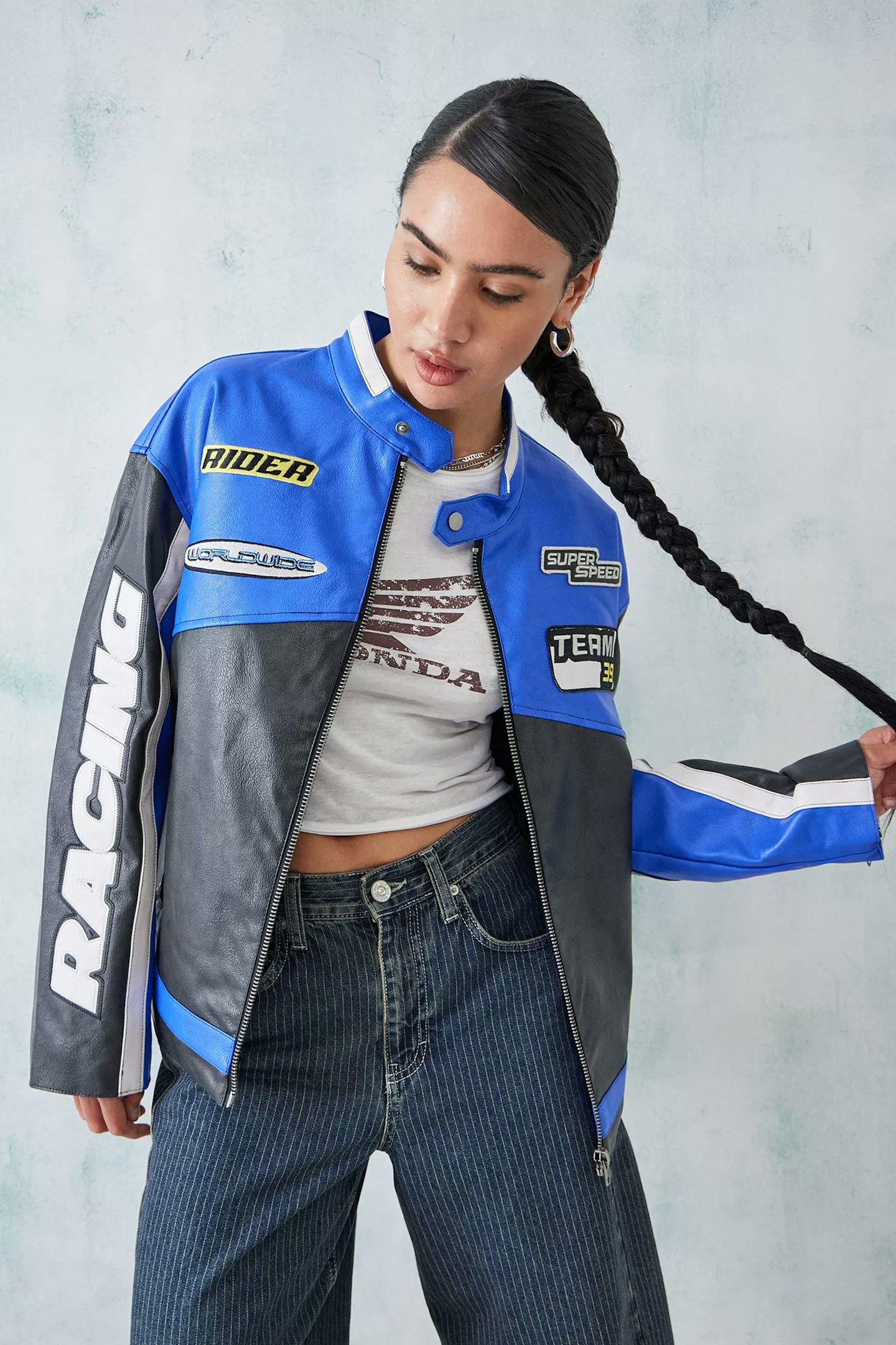 iet frans...Rowan Faux Moto Sport Jacket