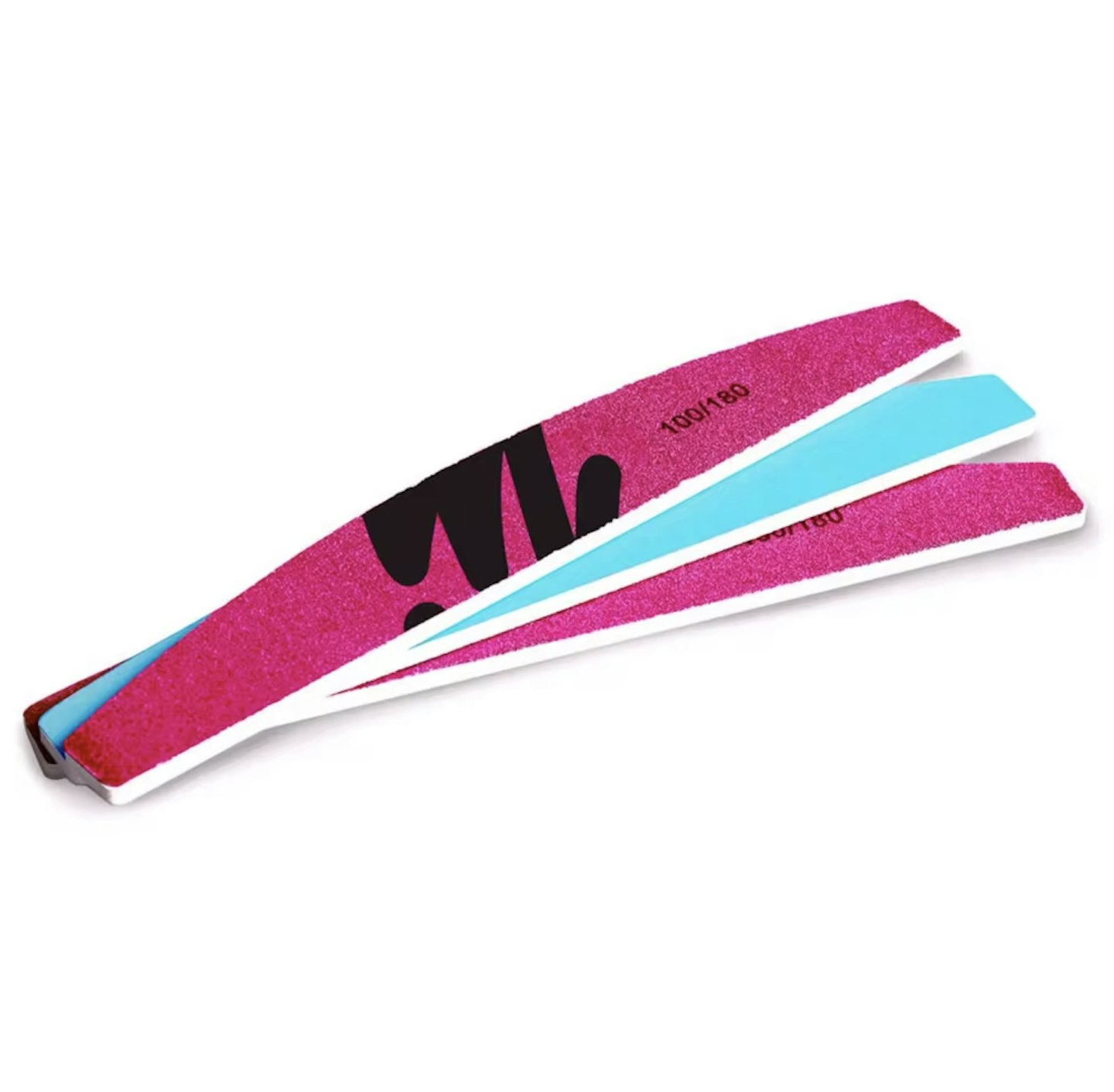 Mylee 3 Half-Moon Double Sided Nail File 100/180 Grit