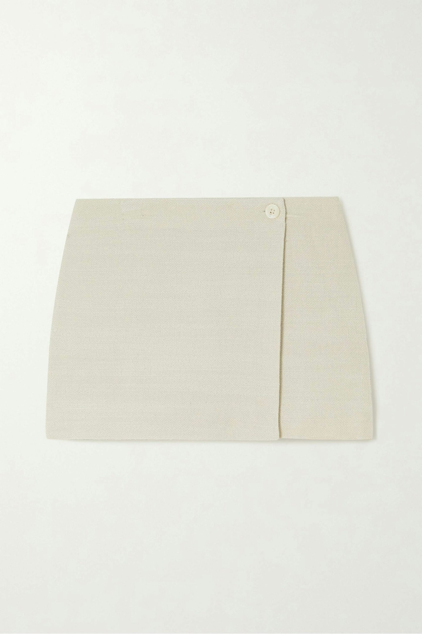 Staud, Tour Wrap-Effect Cotton-Blend Mini Skirt
