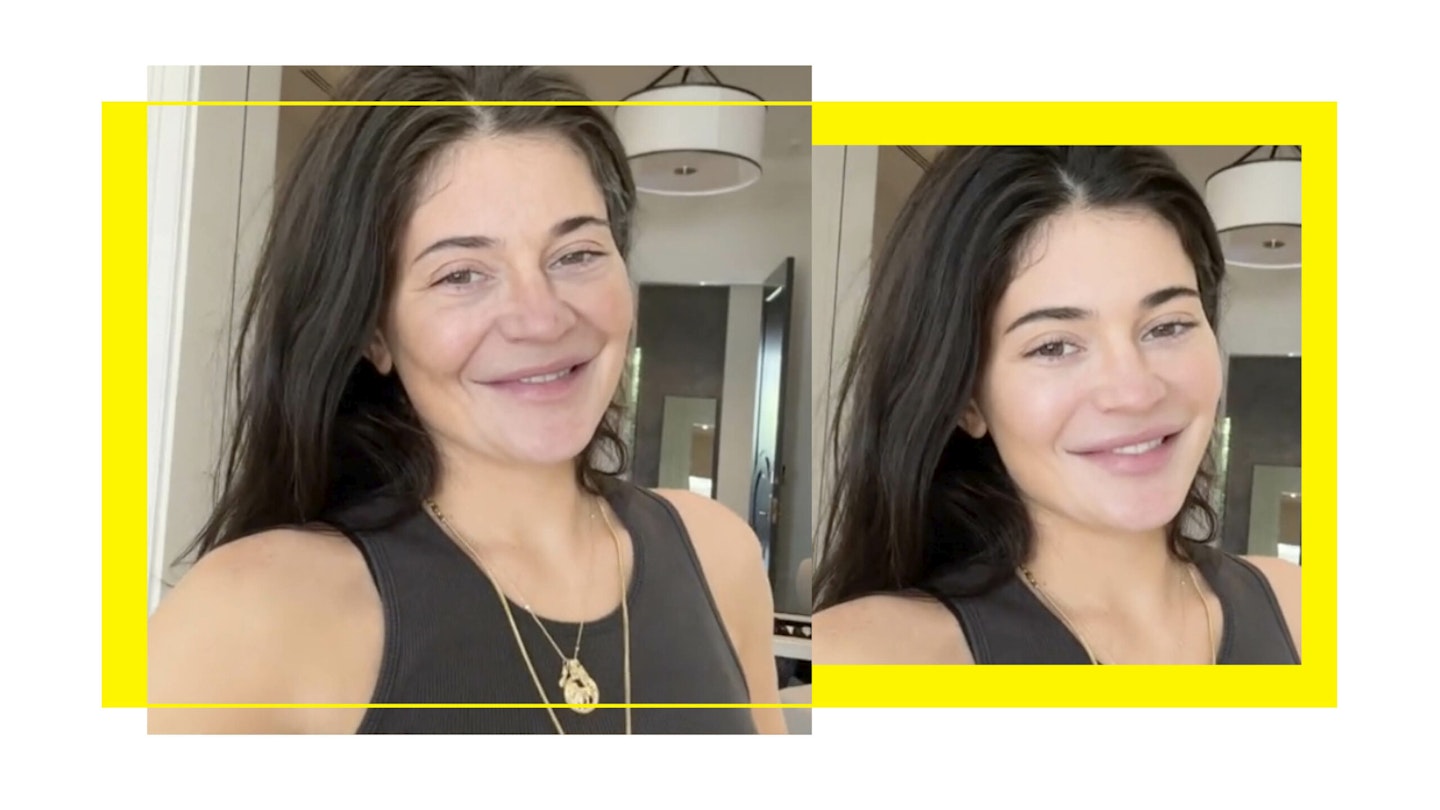 Kylie Jenner shows how she will age with TikTok beauty filter